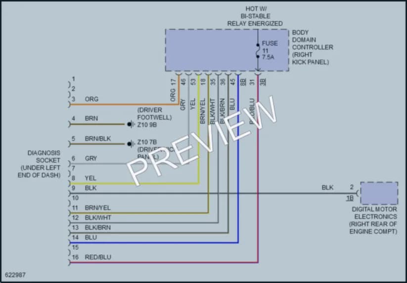 2018 BMW X6M Computer Data Lines wiring diagram preview