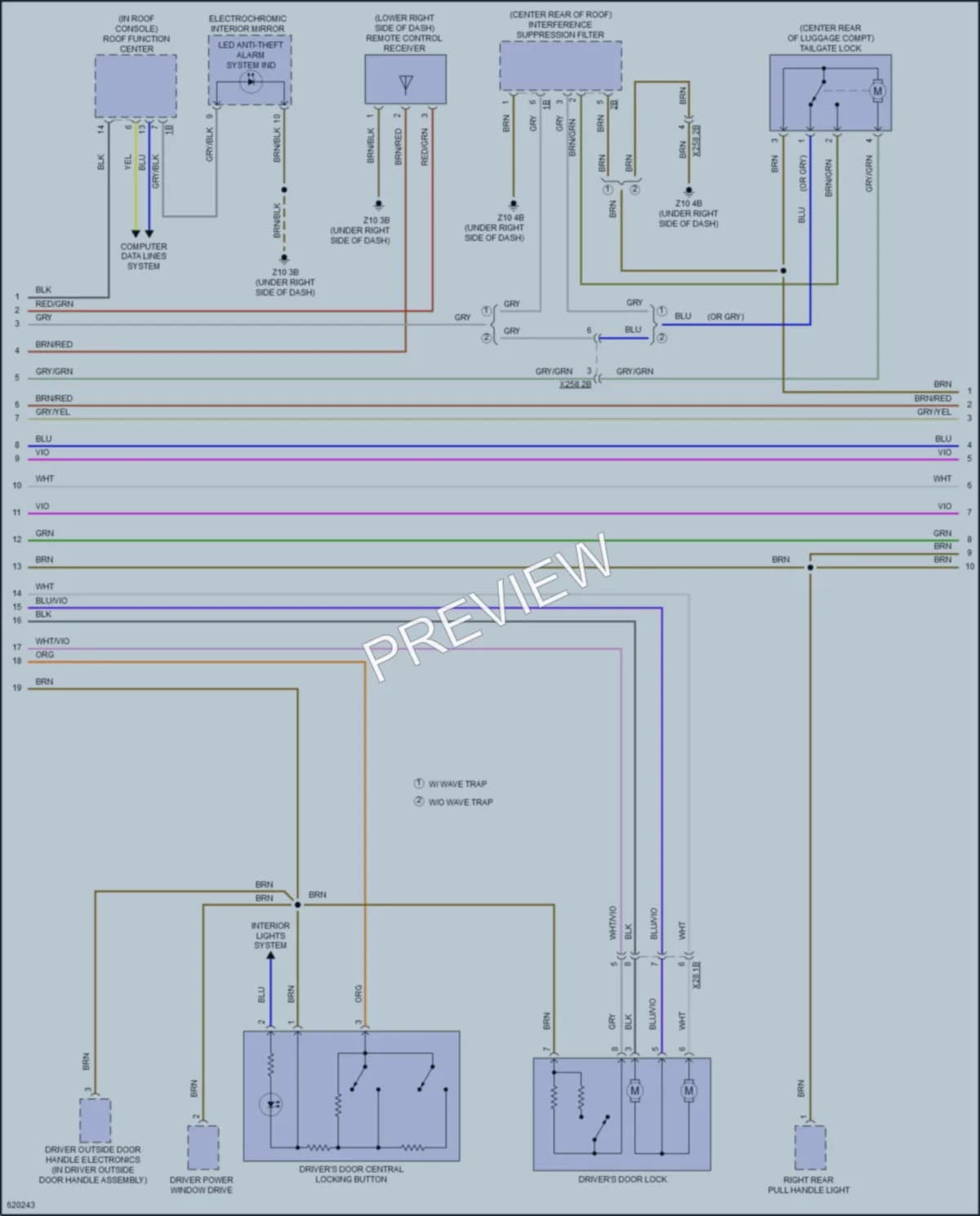 2018 BMW i3 Anti Theft wiring diagram preview