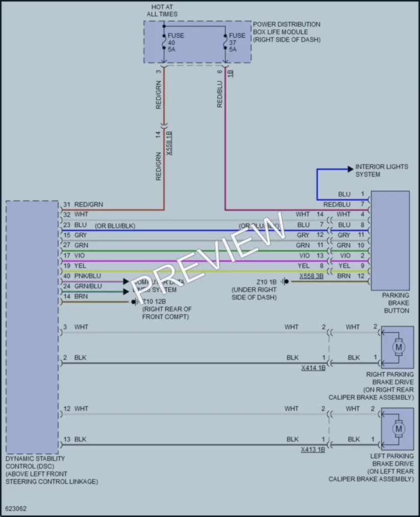 2018 BMW i3 Shift Interlock wiring diagram preview