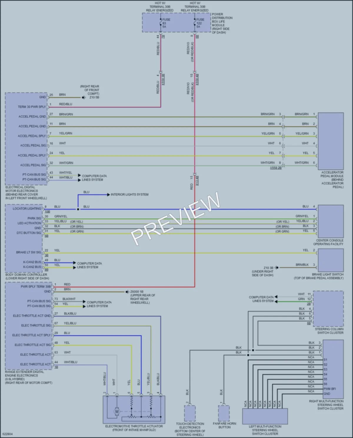 2018 BMW i3s Cruise Control wiring diagram preview