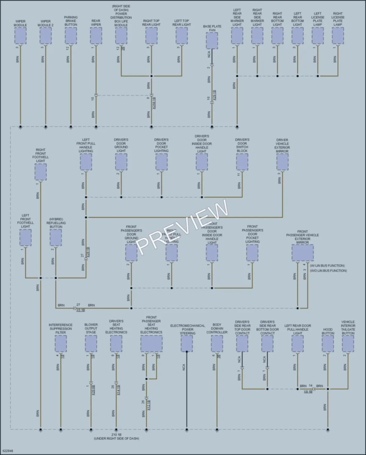 2018 BMW i3s Ground Distribution wiring diagram preview