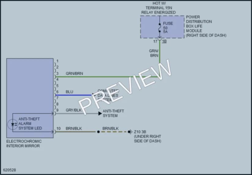 2018 BMW i3s Power Mirrors wiring diagram preview