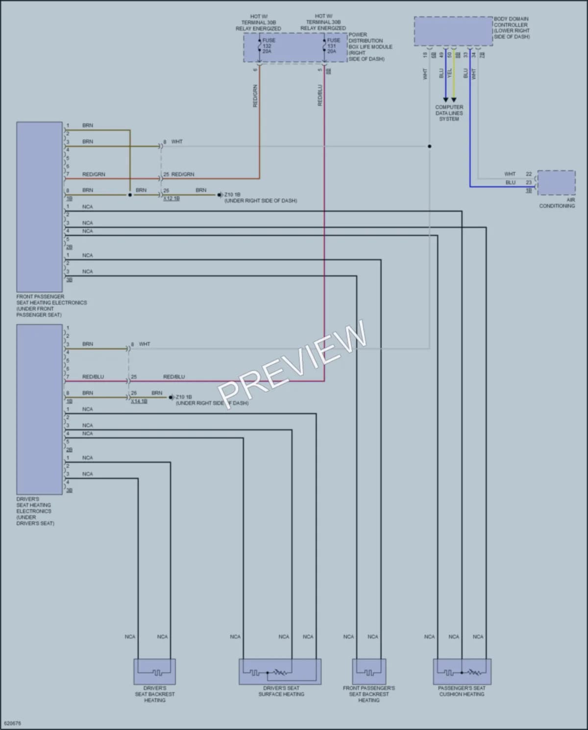 2018 BMW i3s Power Seats wiring diagram preview