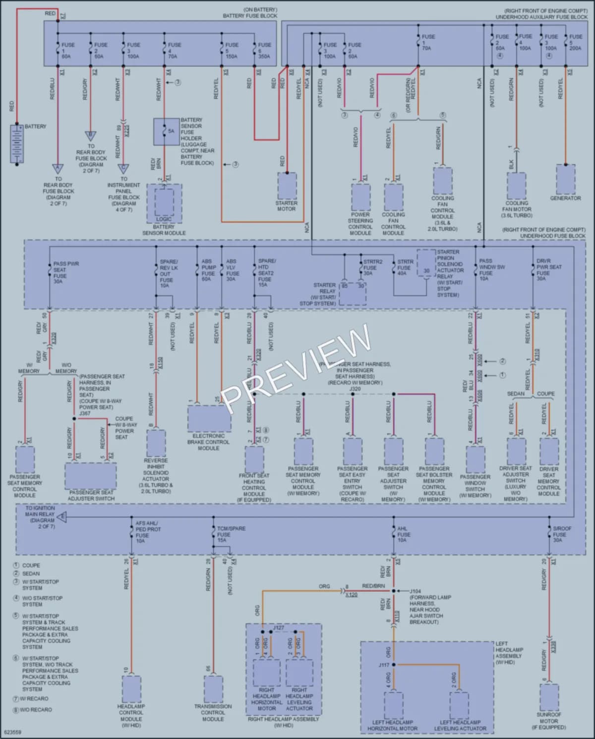 2018 Cadillac ATS Power Distribution wiring diagram preview