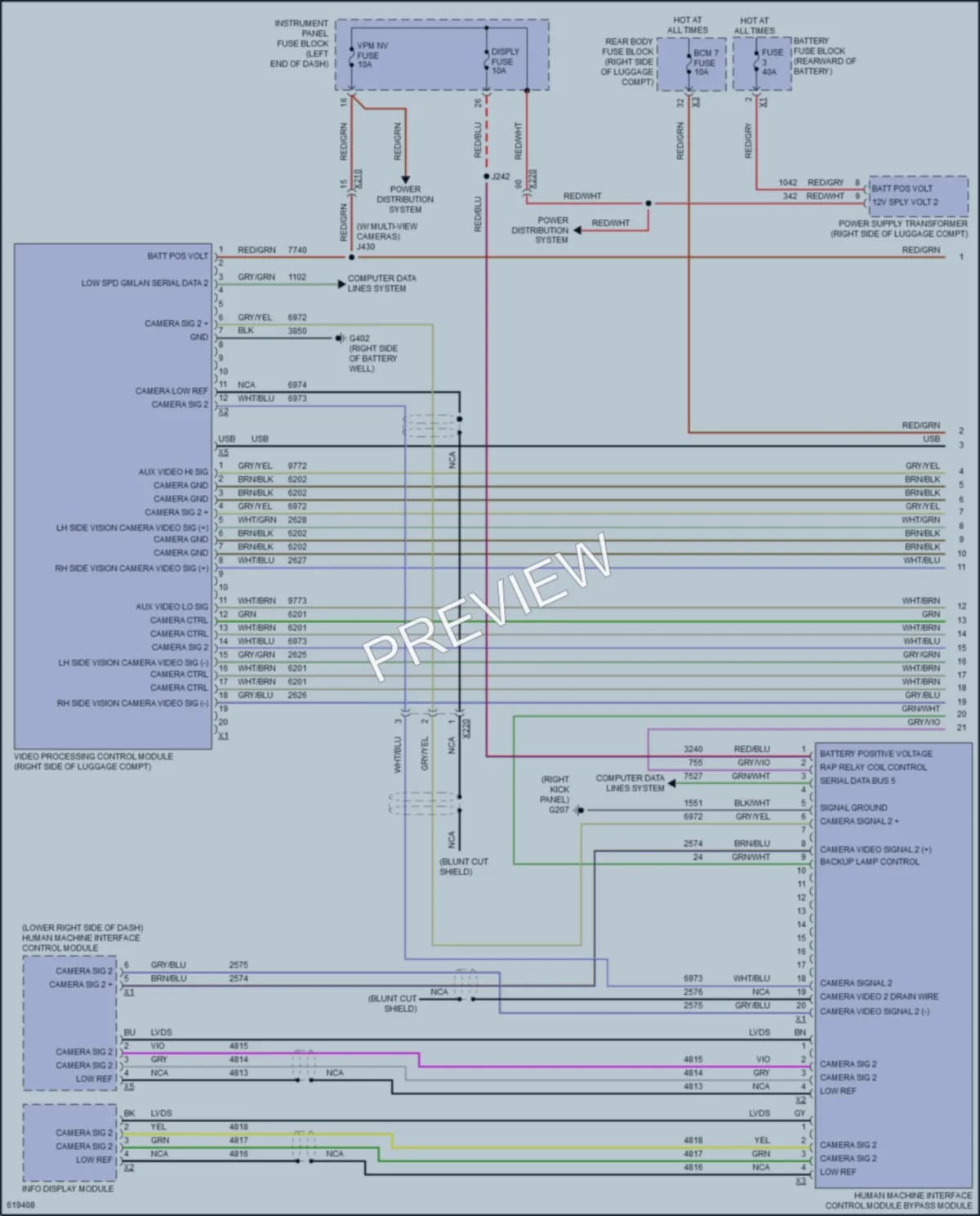 2018 Cadillac CT6 Navigation wiring diagram preview