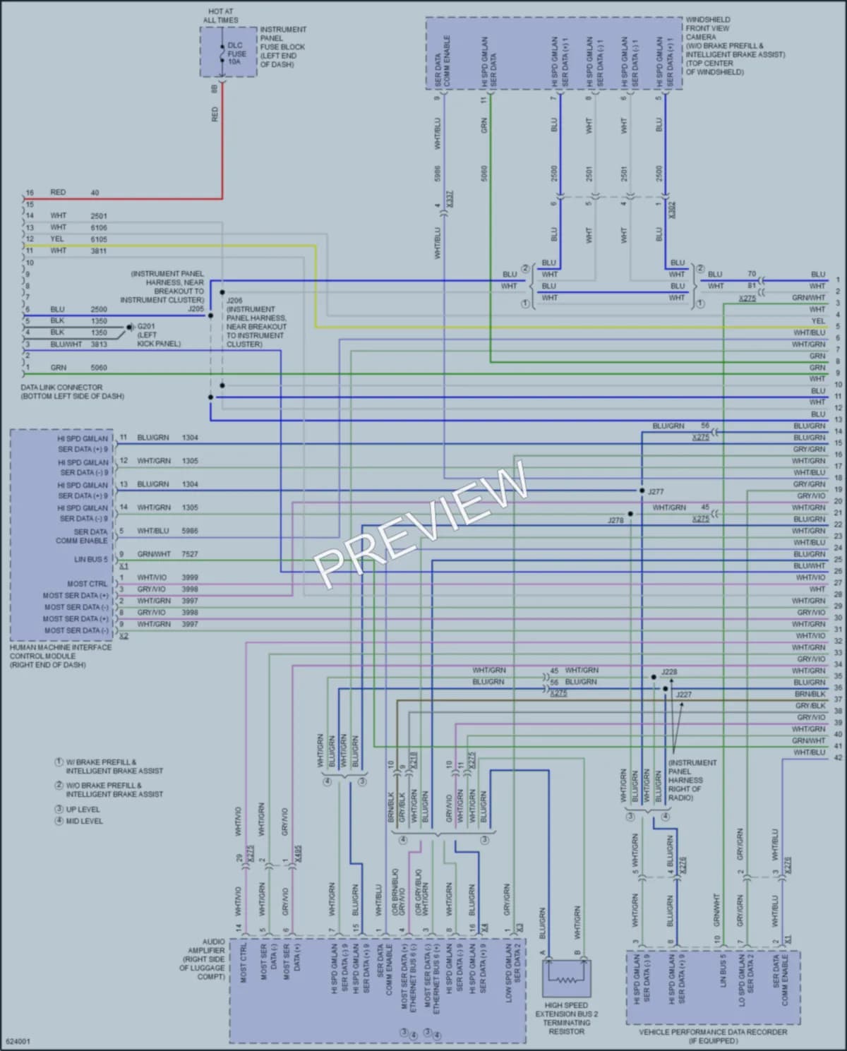 2018 Cadillac CTSV Computer Data Lines wiring diagram preview