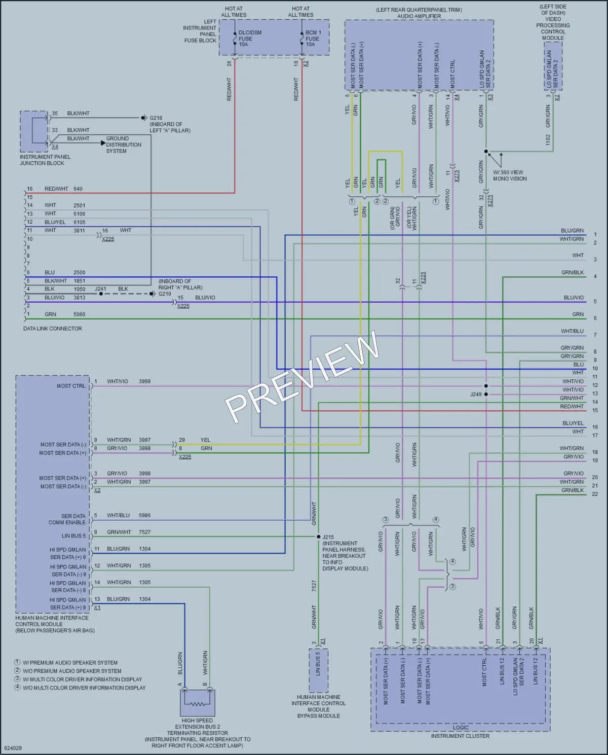 2018 Cadillac Escalade Computer Data Lines wiring diagram preview