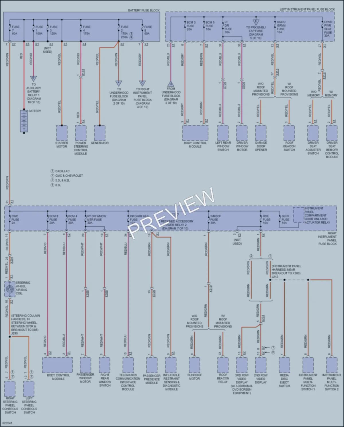 2018 Cadillac EscaladeESV Power Distribution wiring diagram preview
