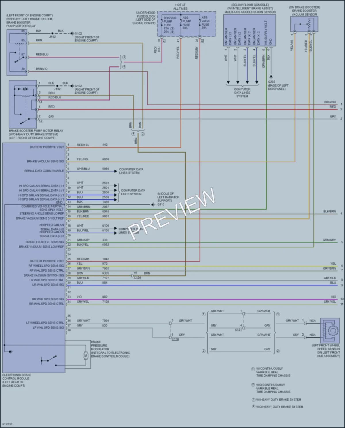 2018 Cadillac XTS Anti Lock Brakes wiring diagram preview