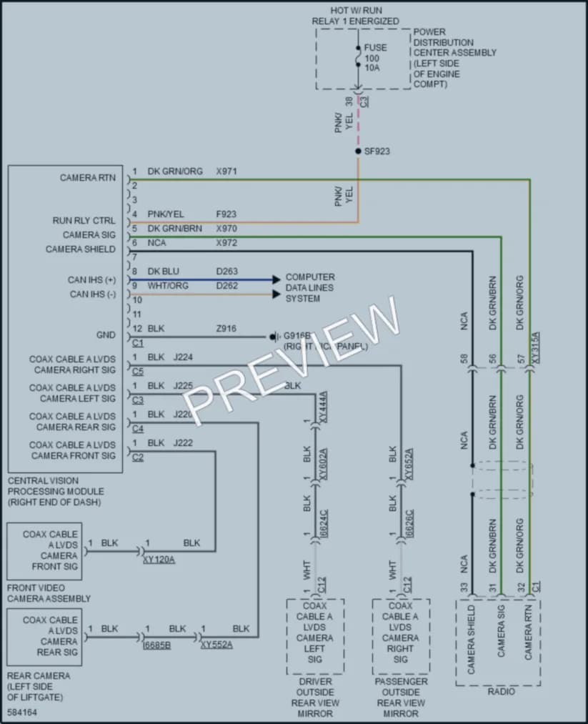 2018 Chrysler PacificaHybrid Navigation wiring diagram preview