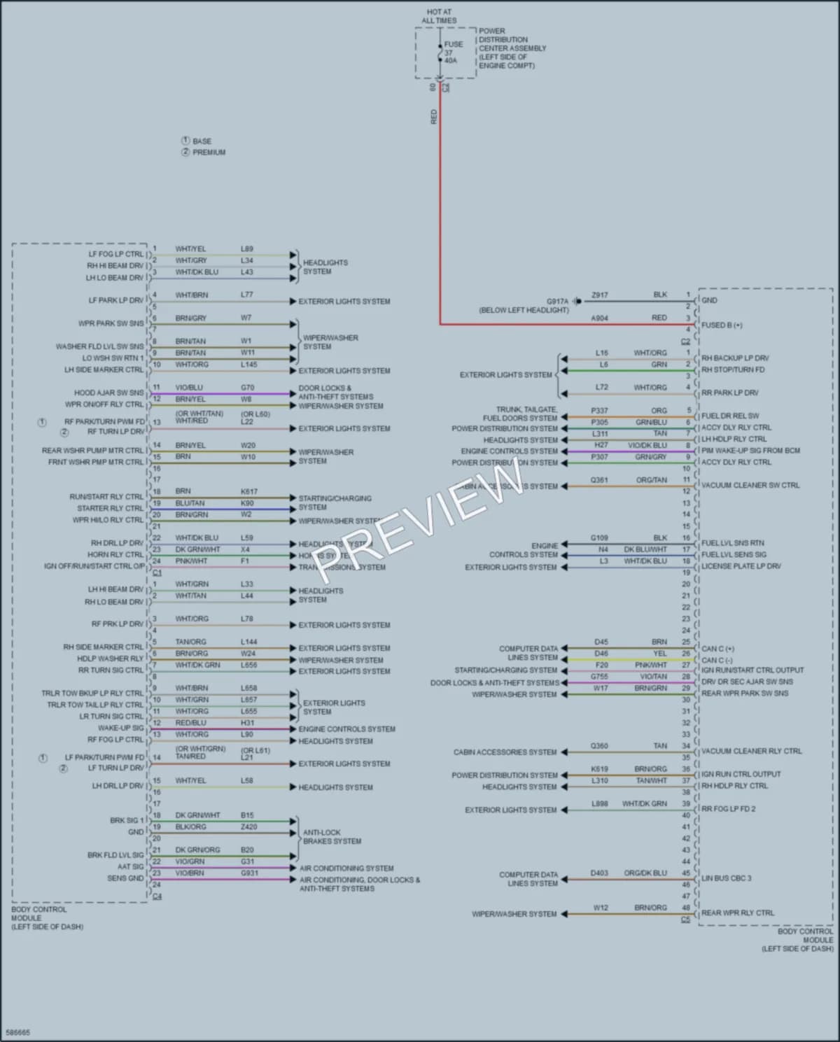 2018 Chrysler PacificaNew Body Control Modules wiring diagram preview