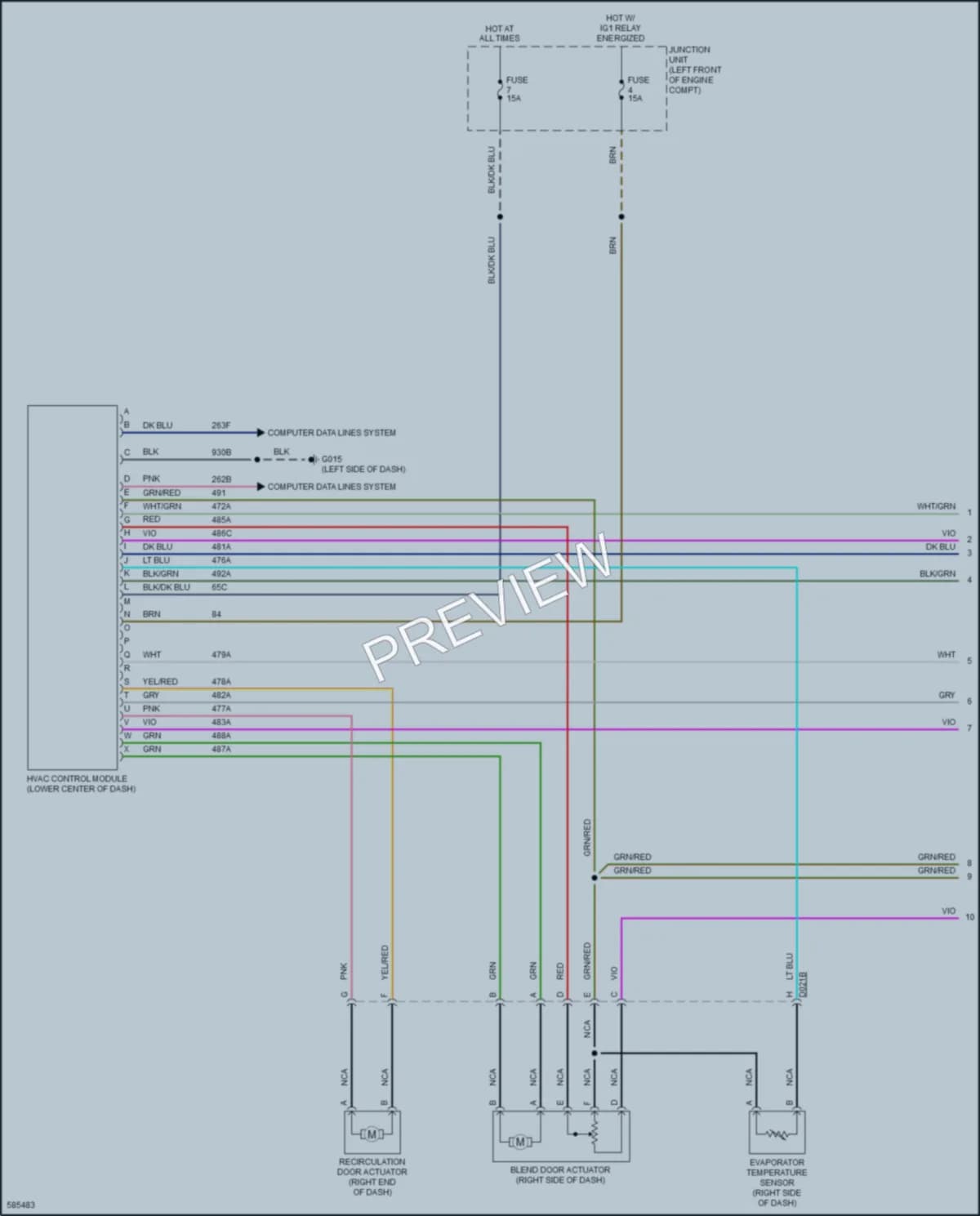 2018 Fiat 124Spider Air Conditioning wiring diagram preview