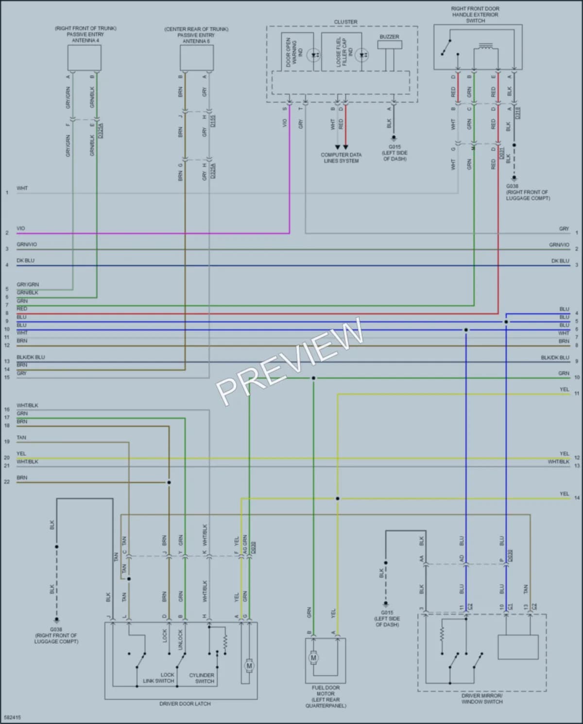 2018 Fiat 124Spider Anti Theft wiring diagram preview