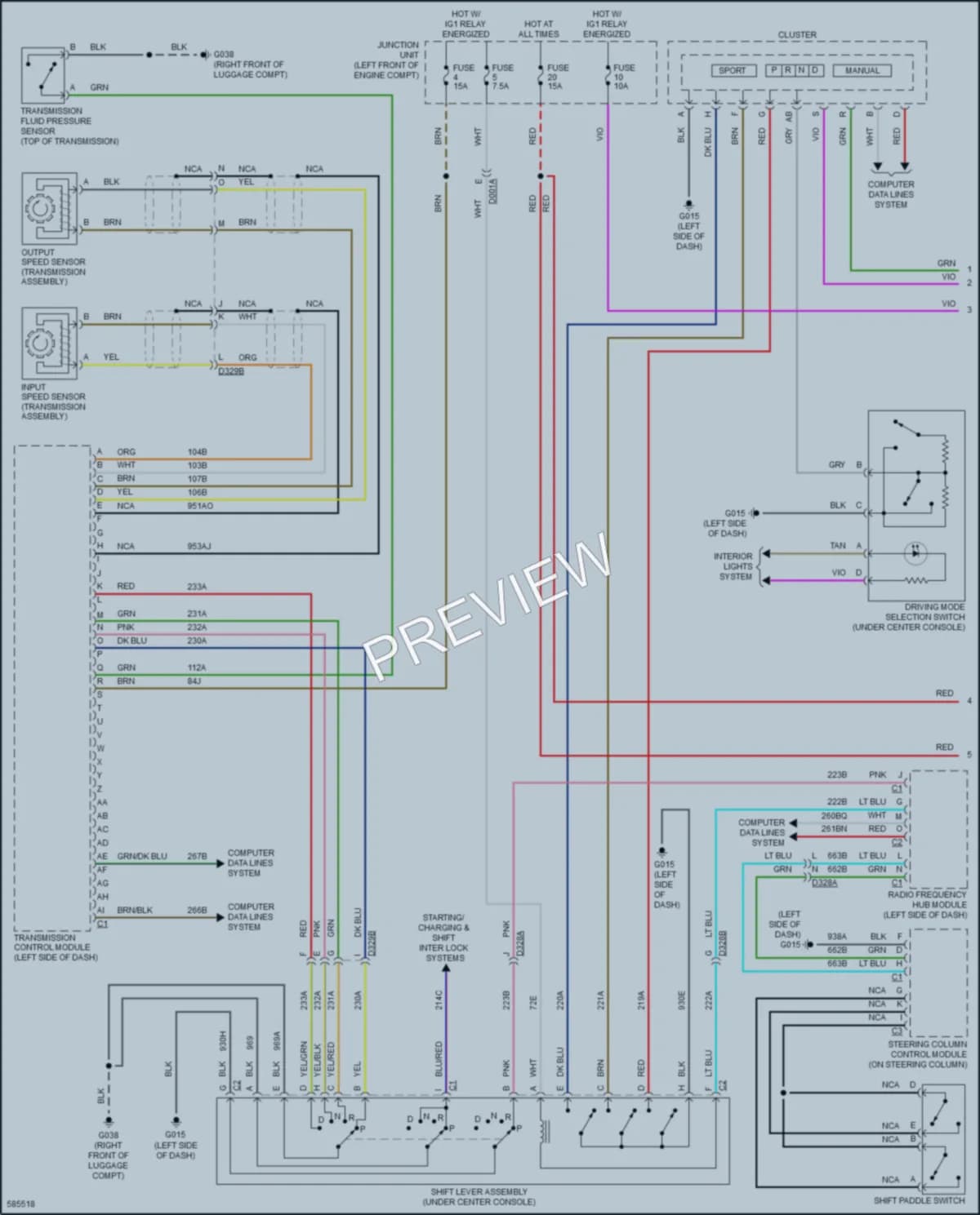2018 Fiat 124Spider Transmission wiring diagram preview