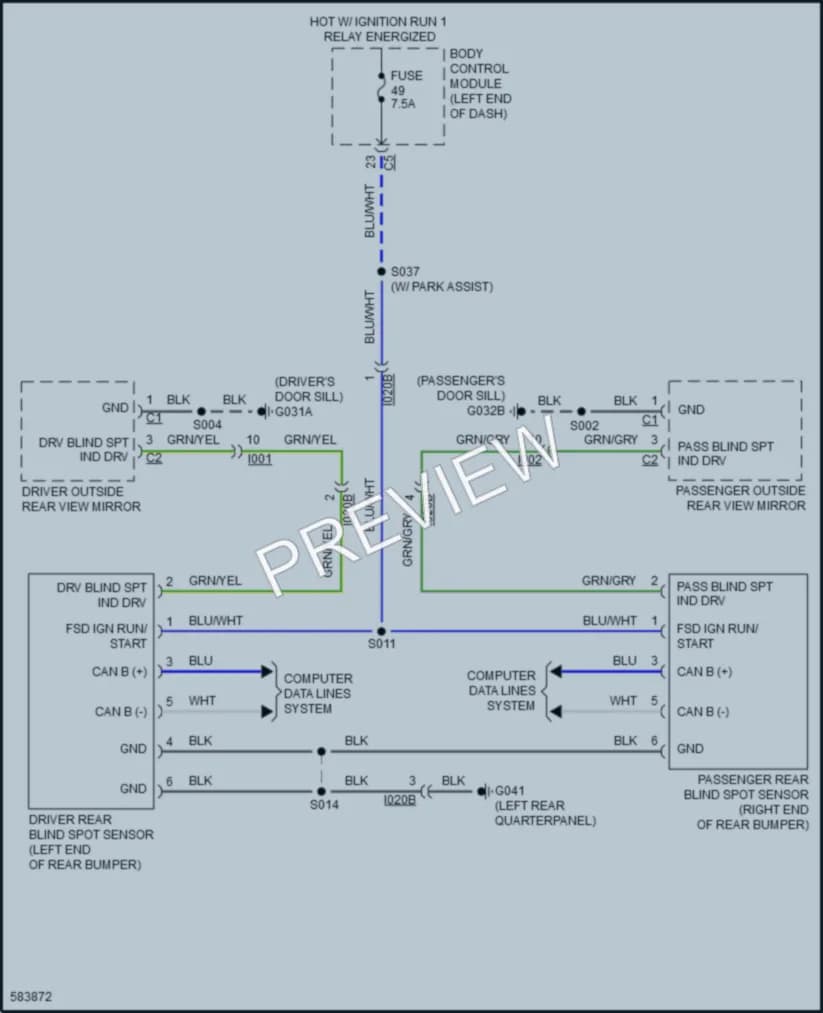 2018 Fiat 500X Navigation wiring diagram preview