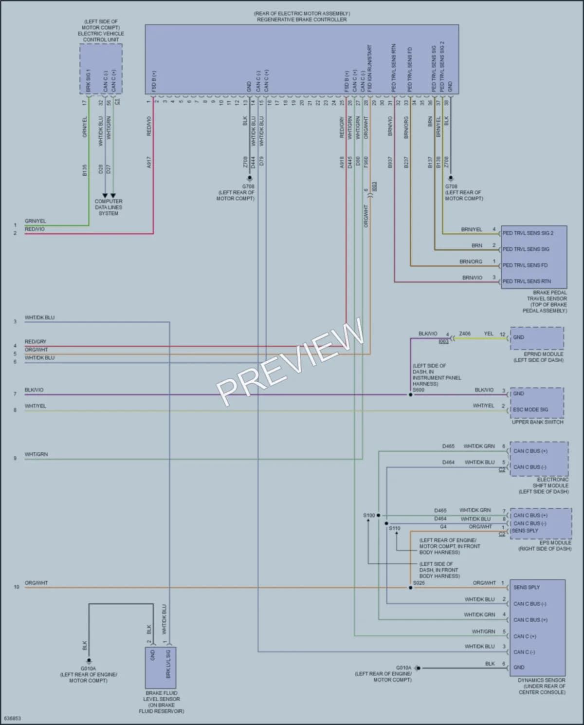 2018 Fiat 500e Anti Lock Brakes wiring diagram preview