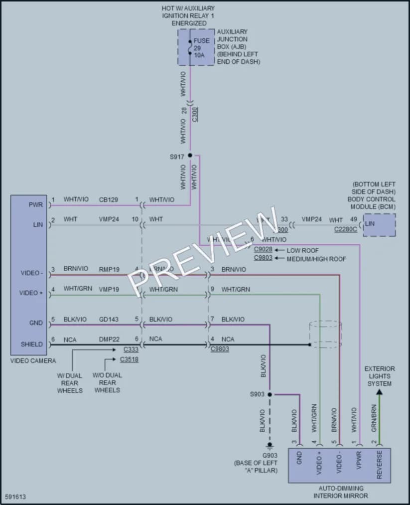 2018 Ford 150Transit Navigation wiring diagram preview