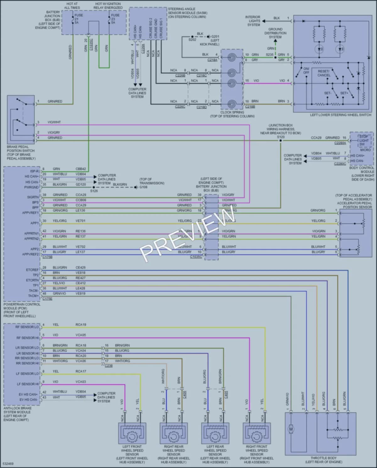 2018 Ford CMaxHybrid Cruise Control wiring diagram preview