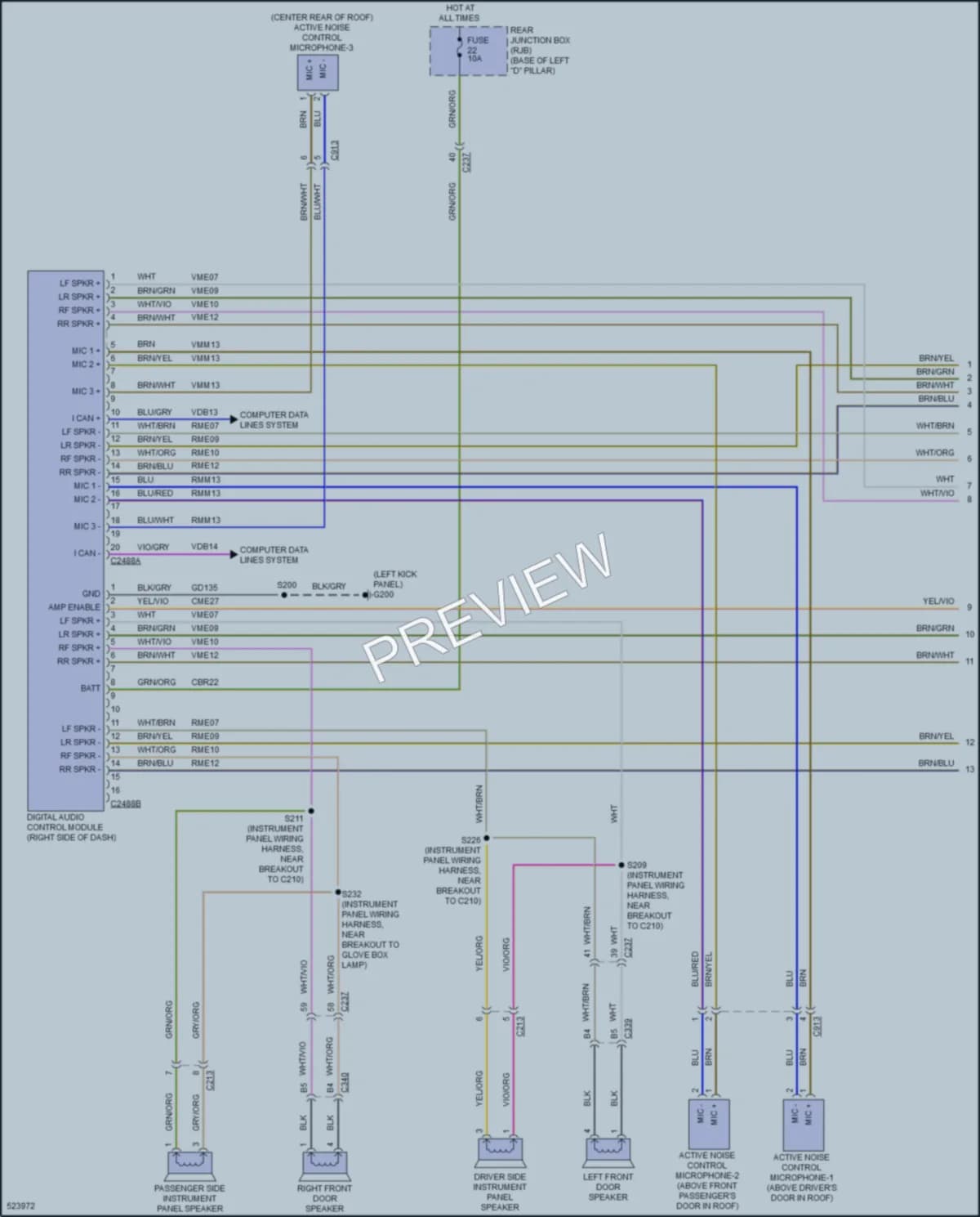 2018 Ford CMaxHybrid Radio wiring diagram preview