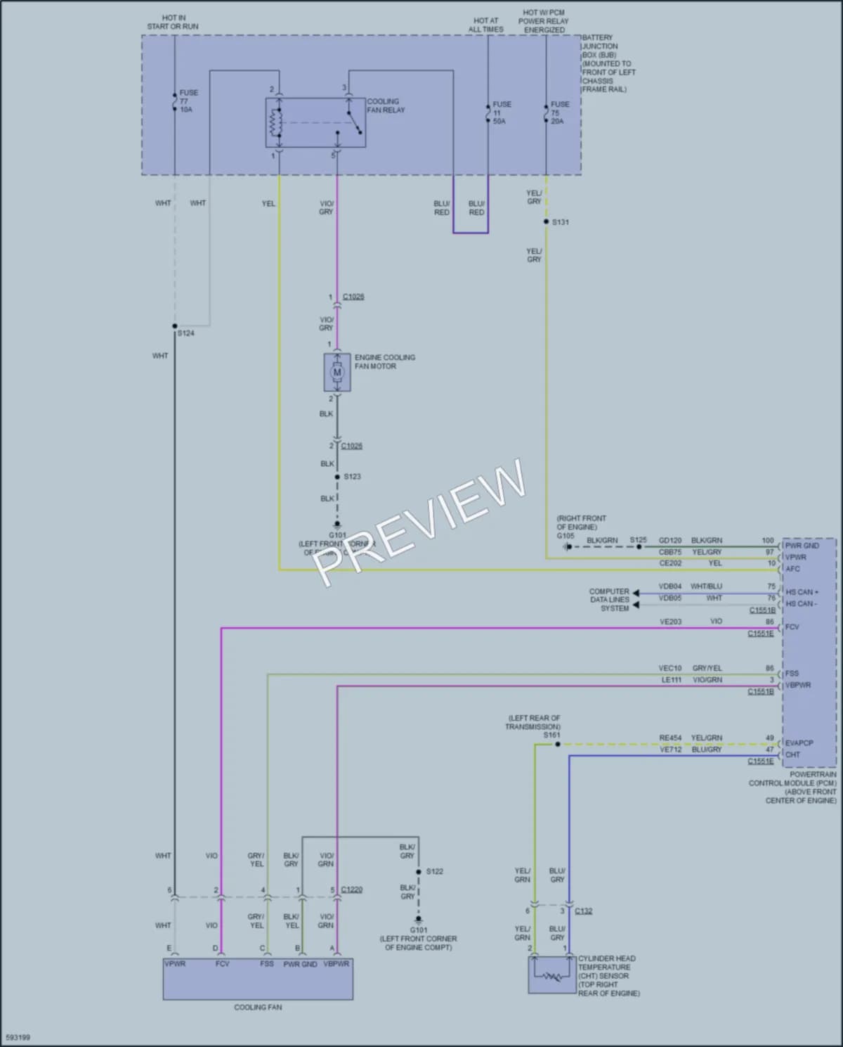 2018 Ford E450Econoline Cooling Fan wiring diagram preview