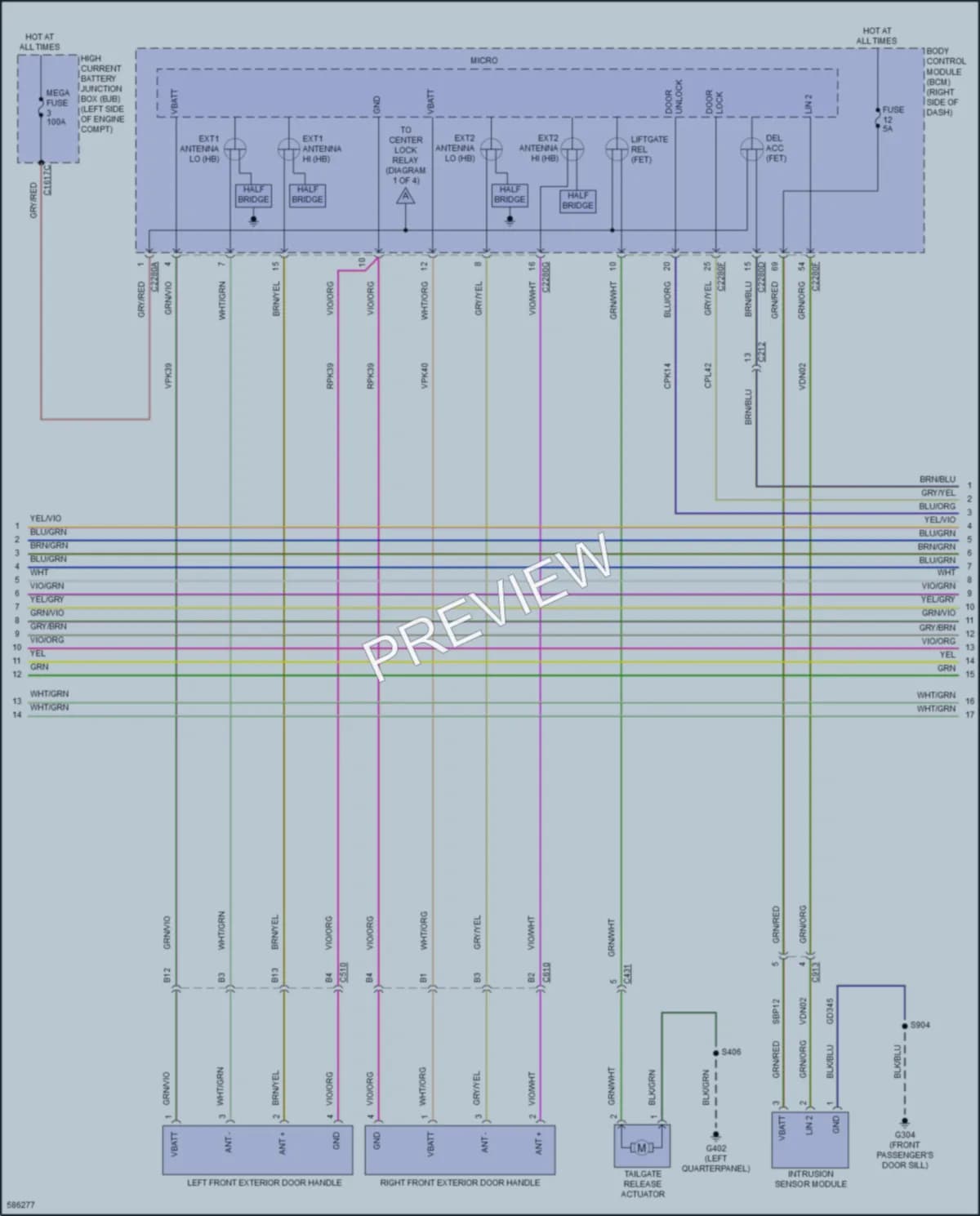 2018 Ford EcoSport Anti Theft wiring diagram preview