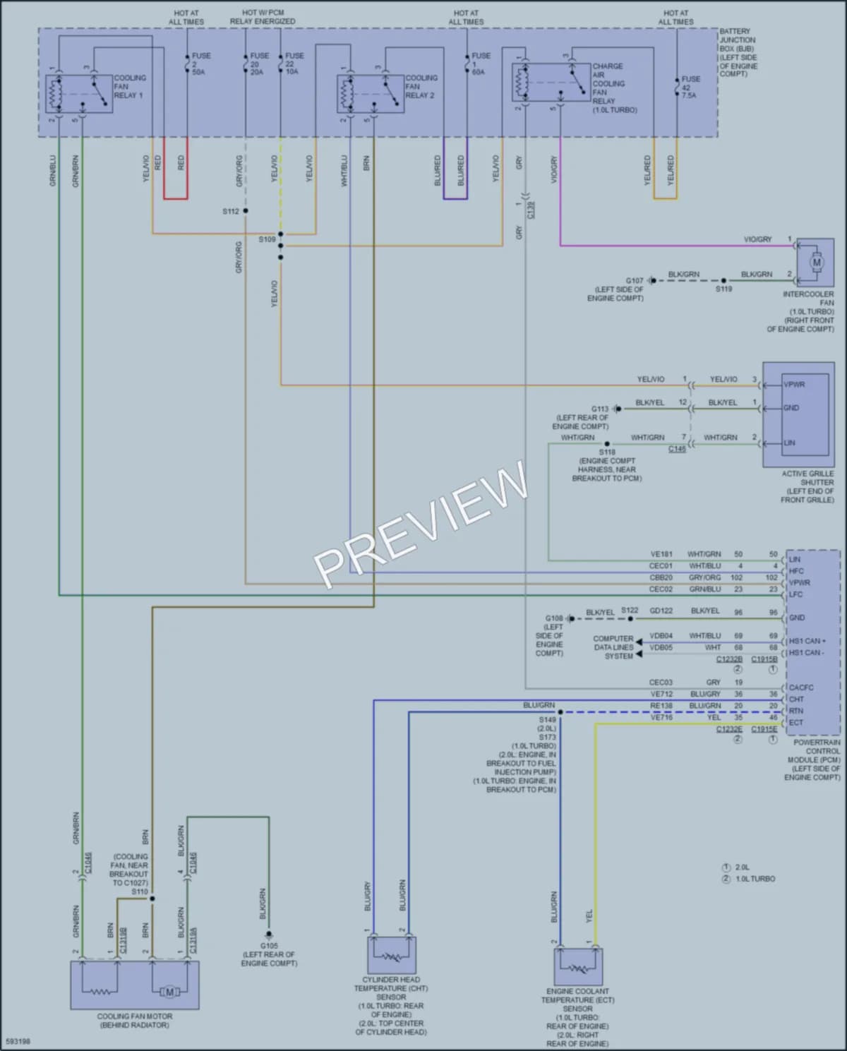 2018 Ford EcoSport Cooling Fan wiring diagram preview