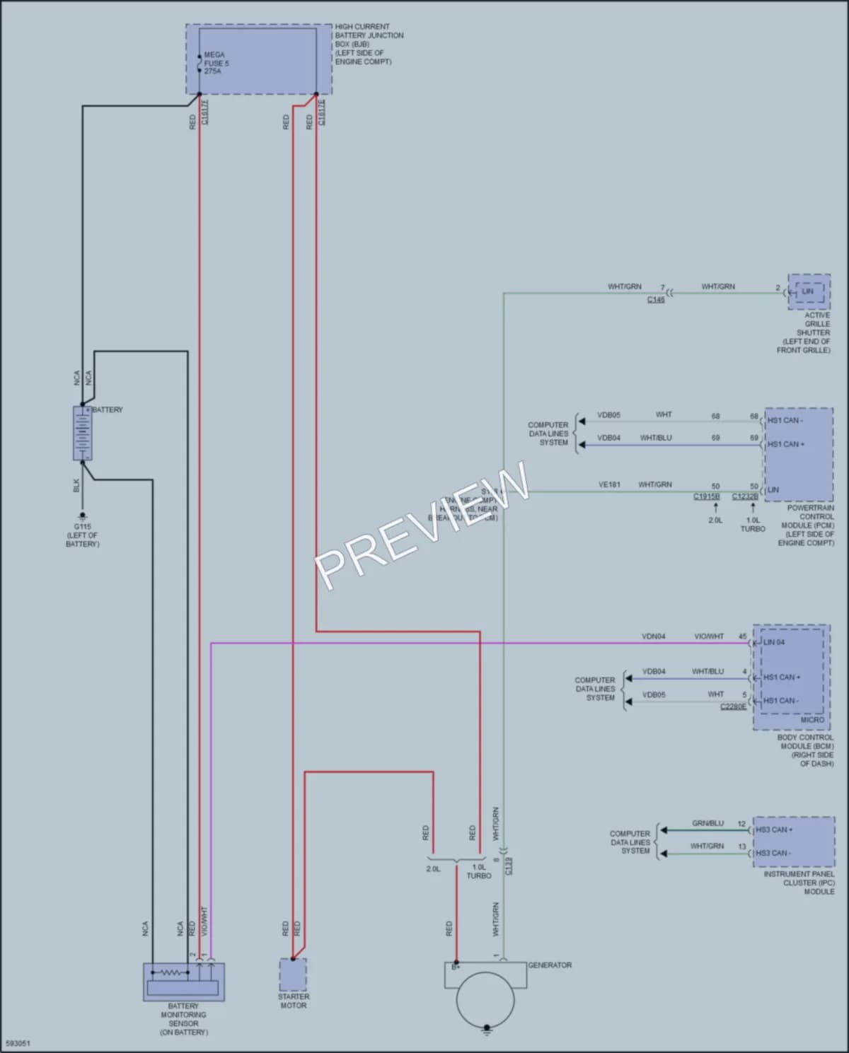 2018 Ford EcoSport Starting Charging wiring diagram preview
