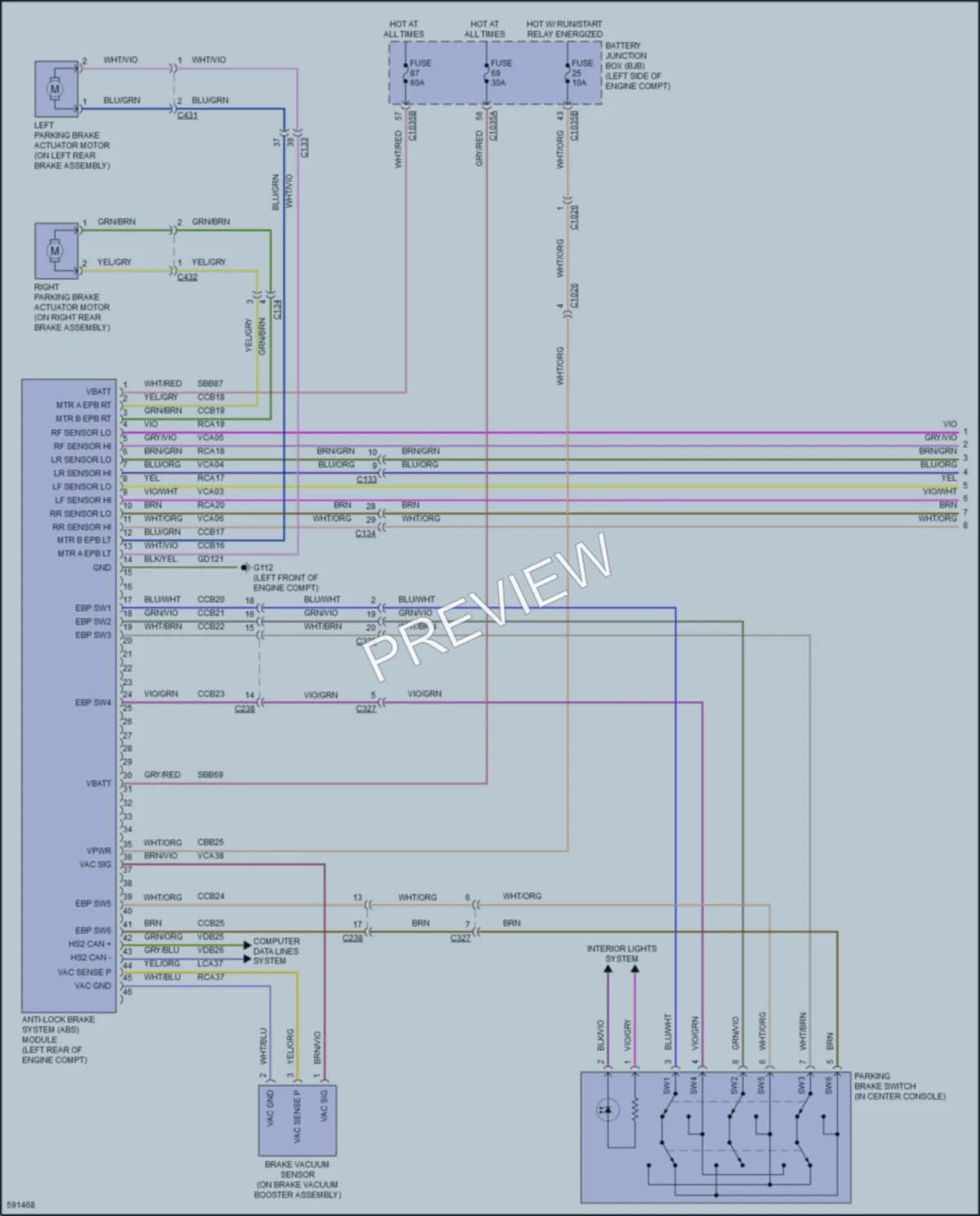 2018 Ford Edge Anti Lock Brakes wiring diagram preview