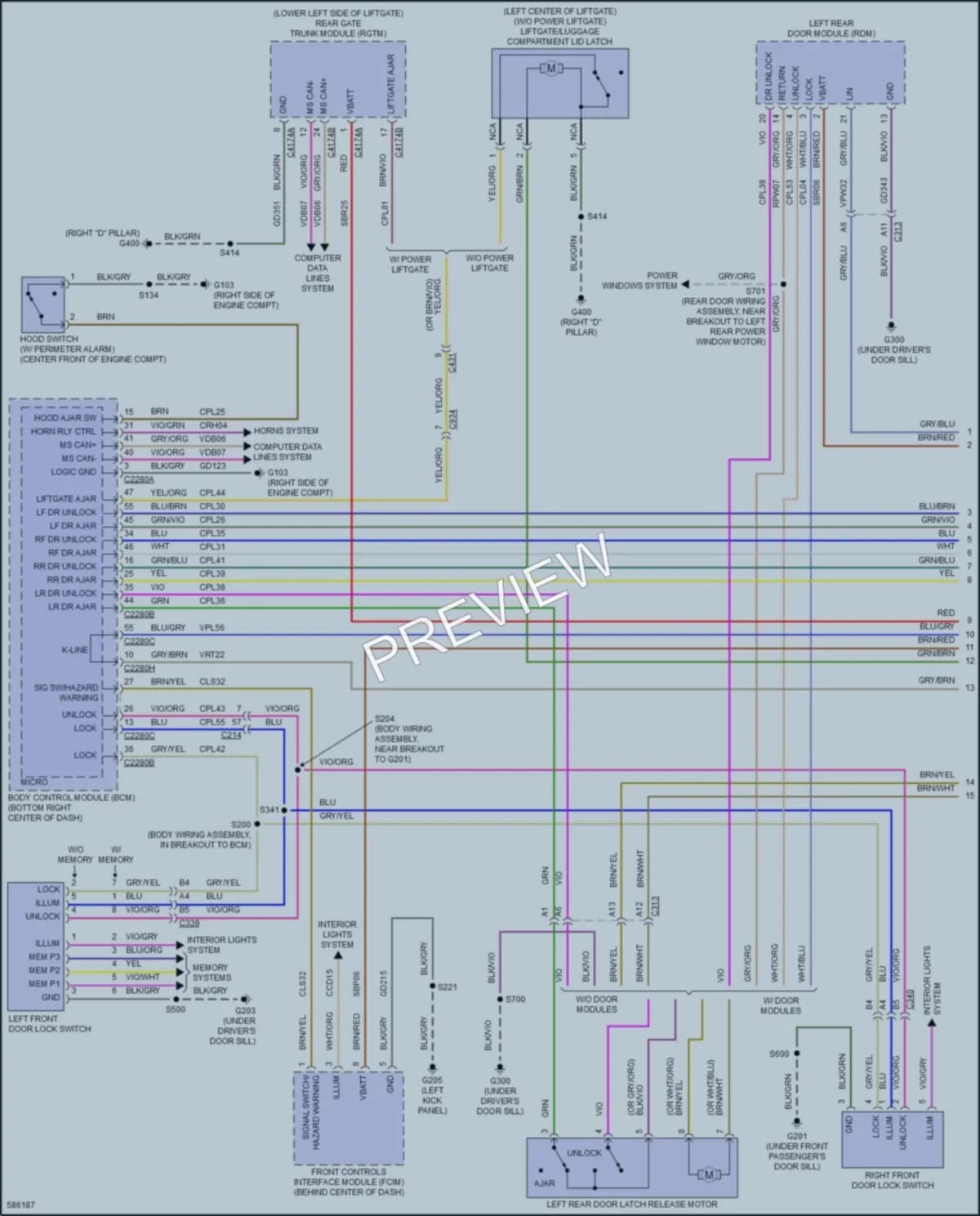 2018 Ford Escape Anti Theft wiring diagram preview