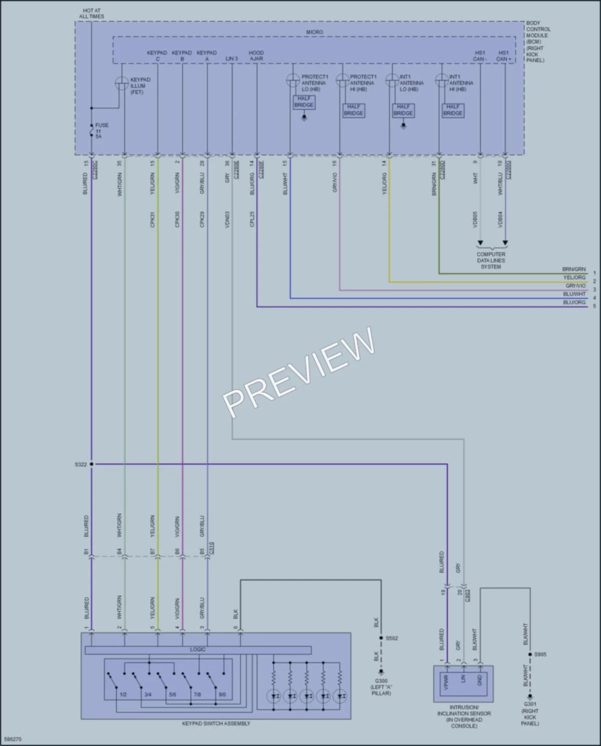 2018 Ford Expedition Anti Theft wiring diagram preview