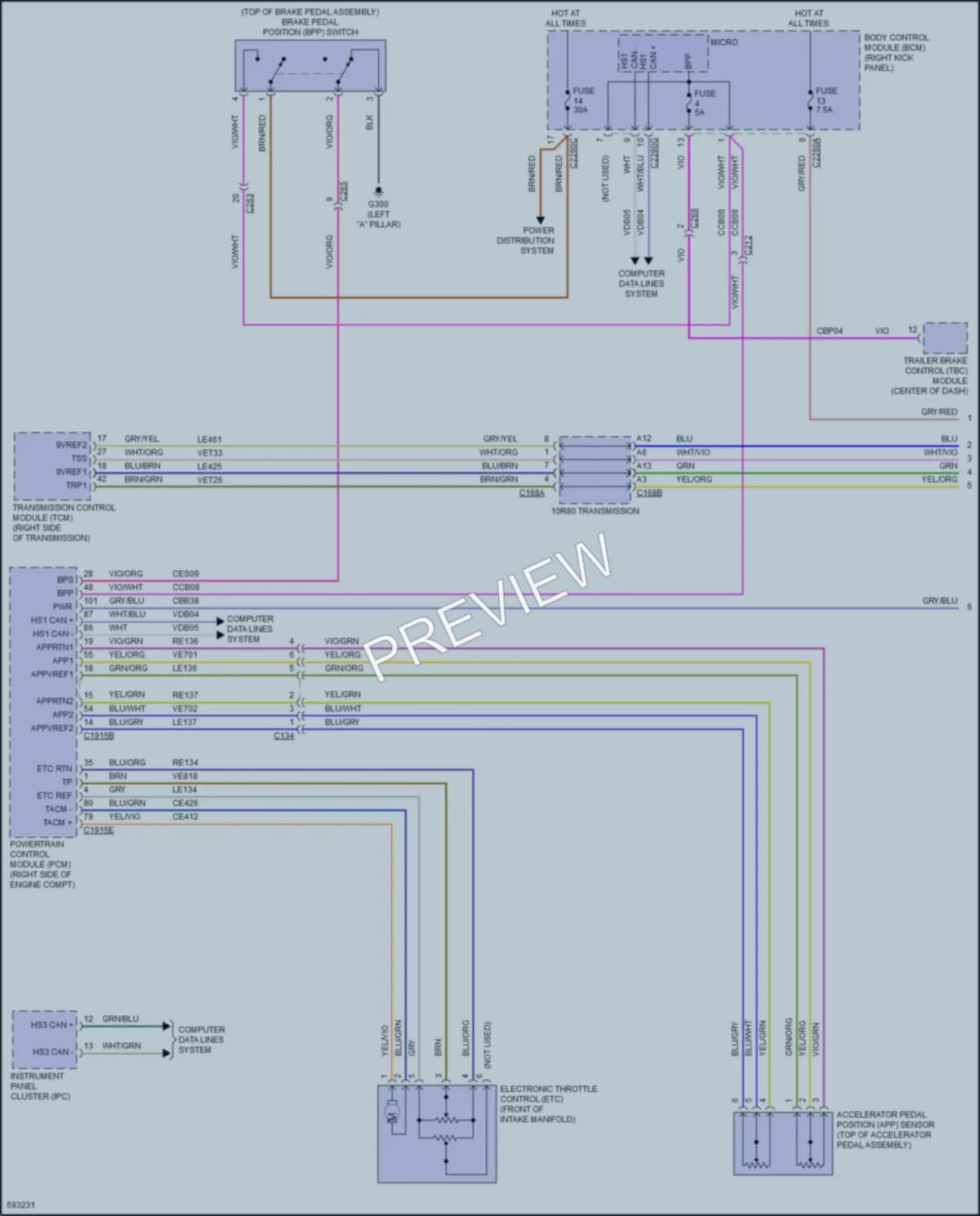 2018 Ford Expedition Cruise Control wiring diagram preview