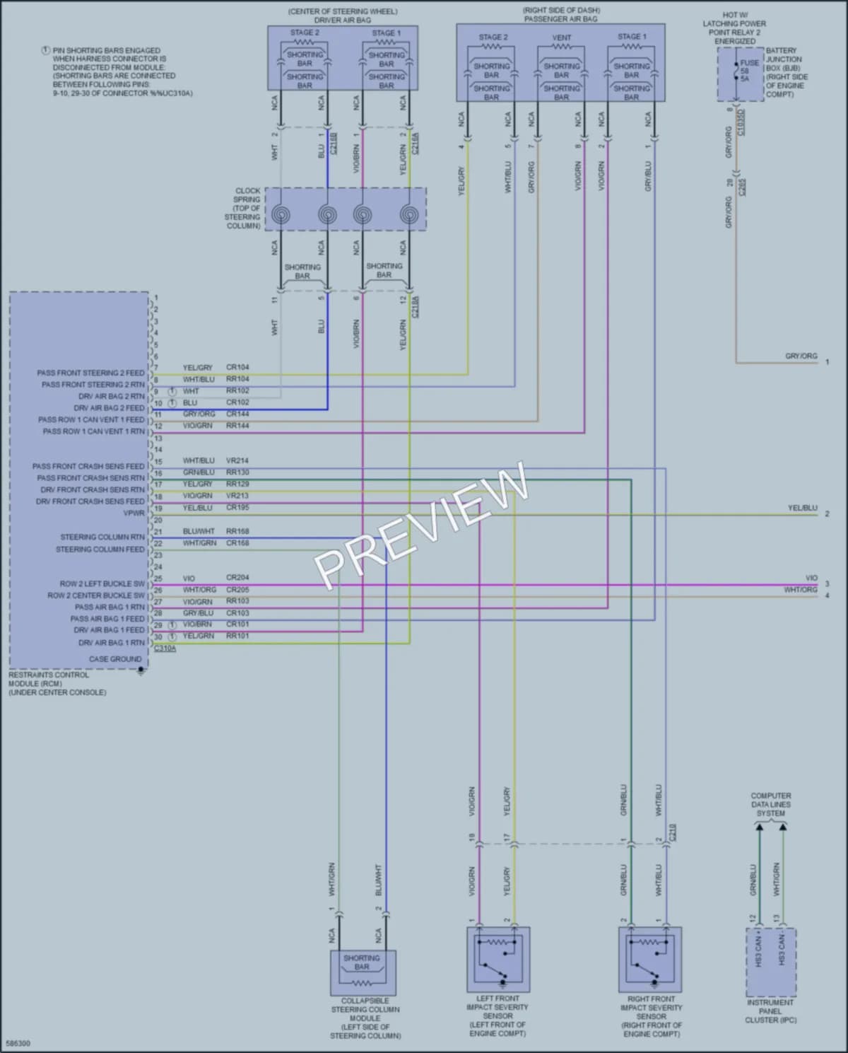 2018 Ford Expedition Supplemental Restraints wiring diagram preview