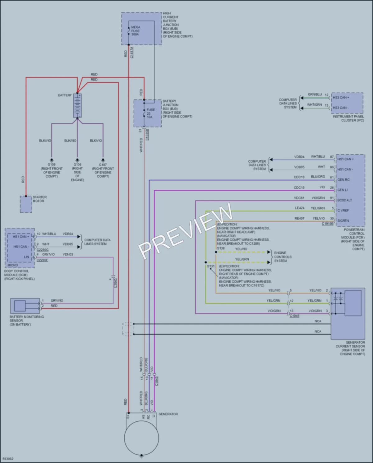 2018 Ford ExpeditionMAX Starting Charging wiring diagram preview