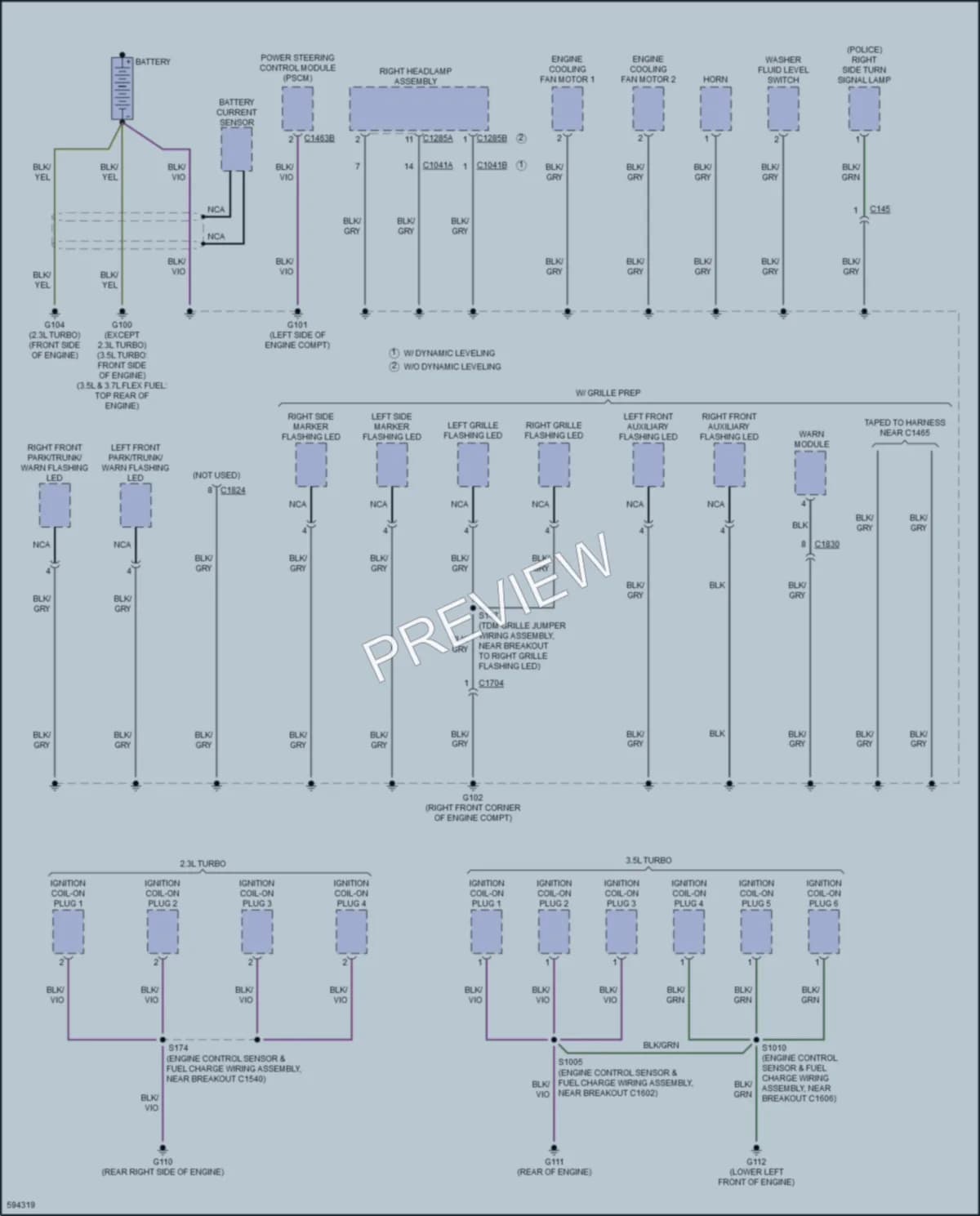 2018 Ford Explorer Ground Distribution wiring diagram preview