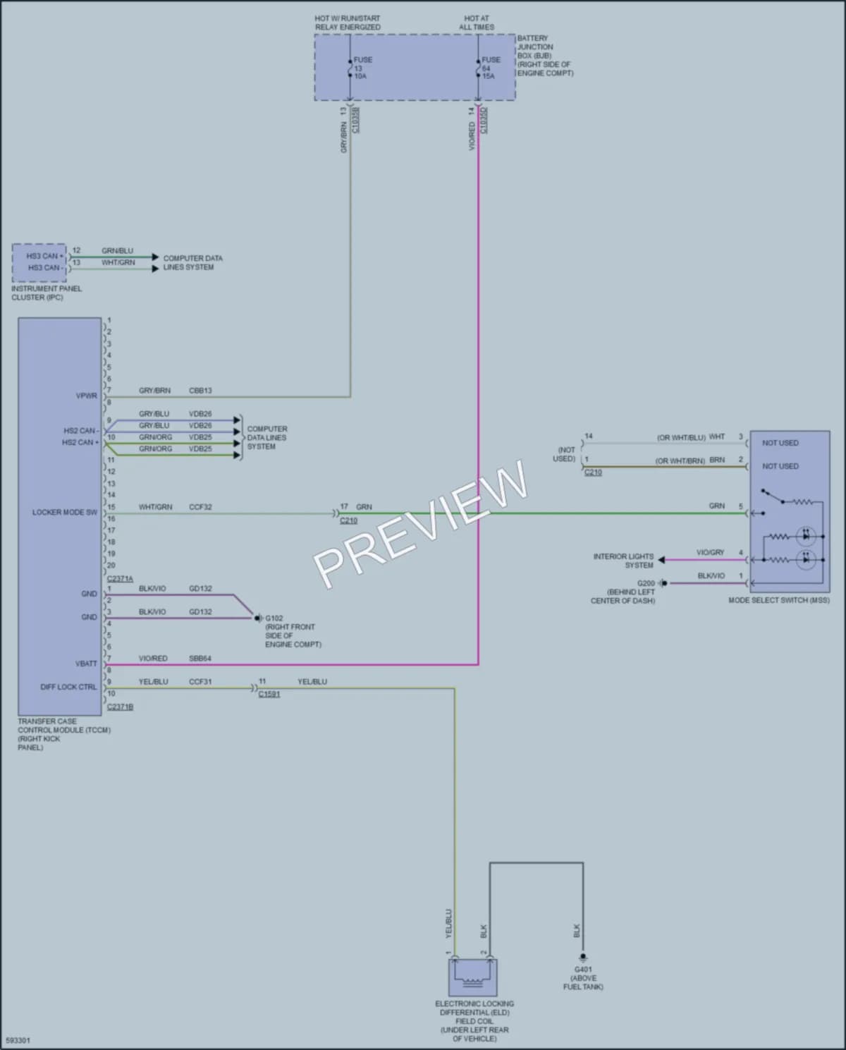 2018 Ford F150 Transmission wiring diagram preview