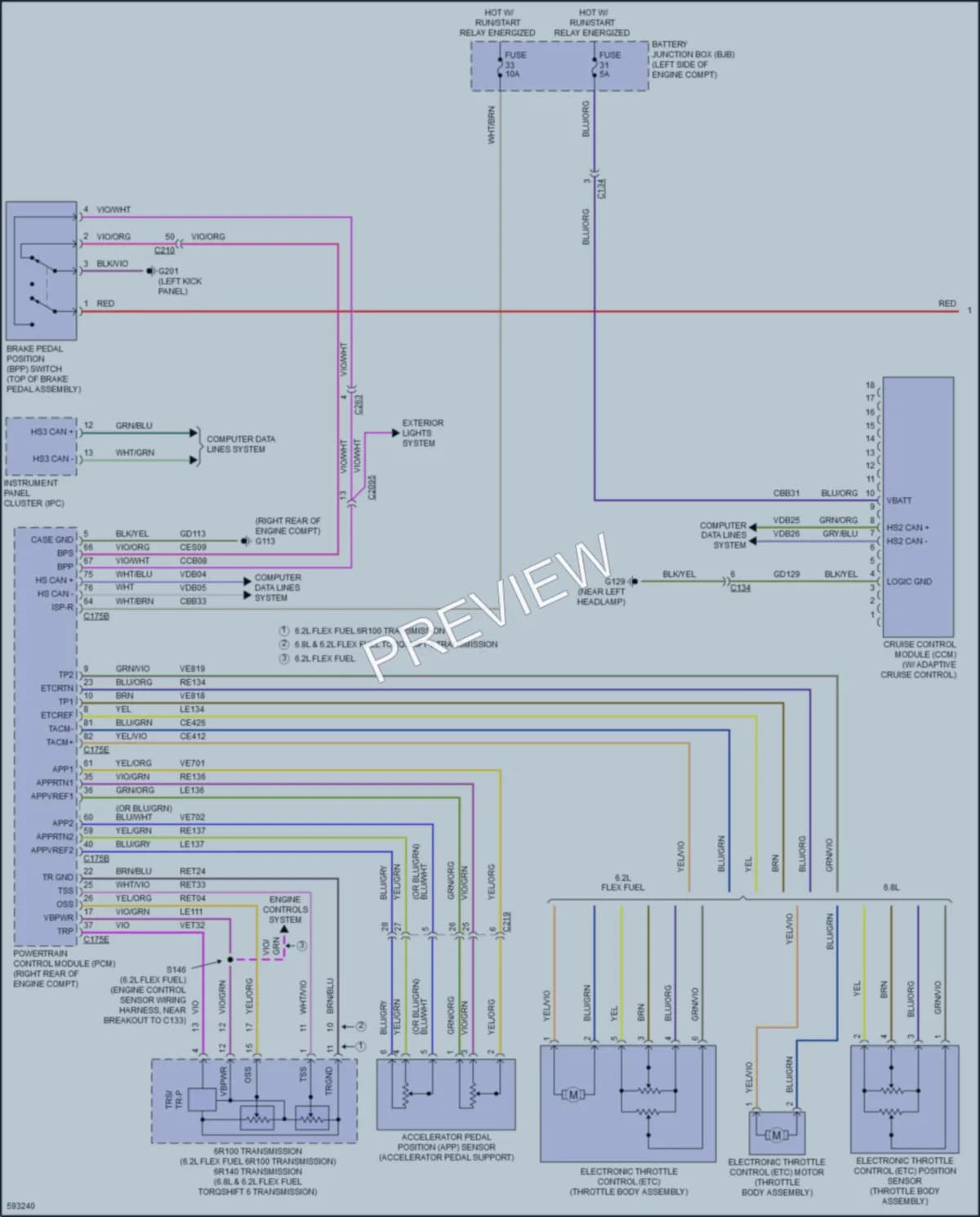 2018 Ford F350SuperDuty Cruise Control wiring diagram preview