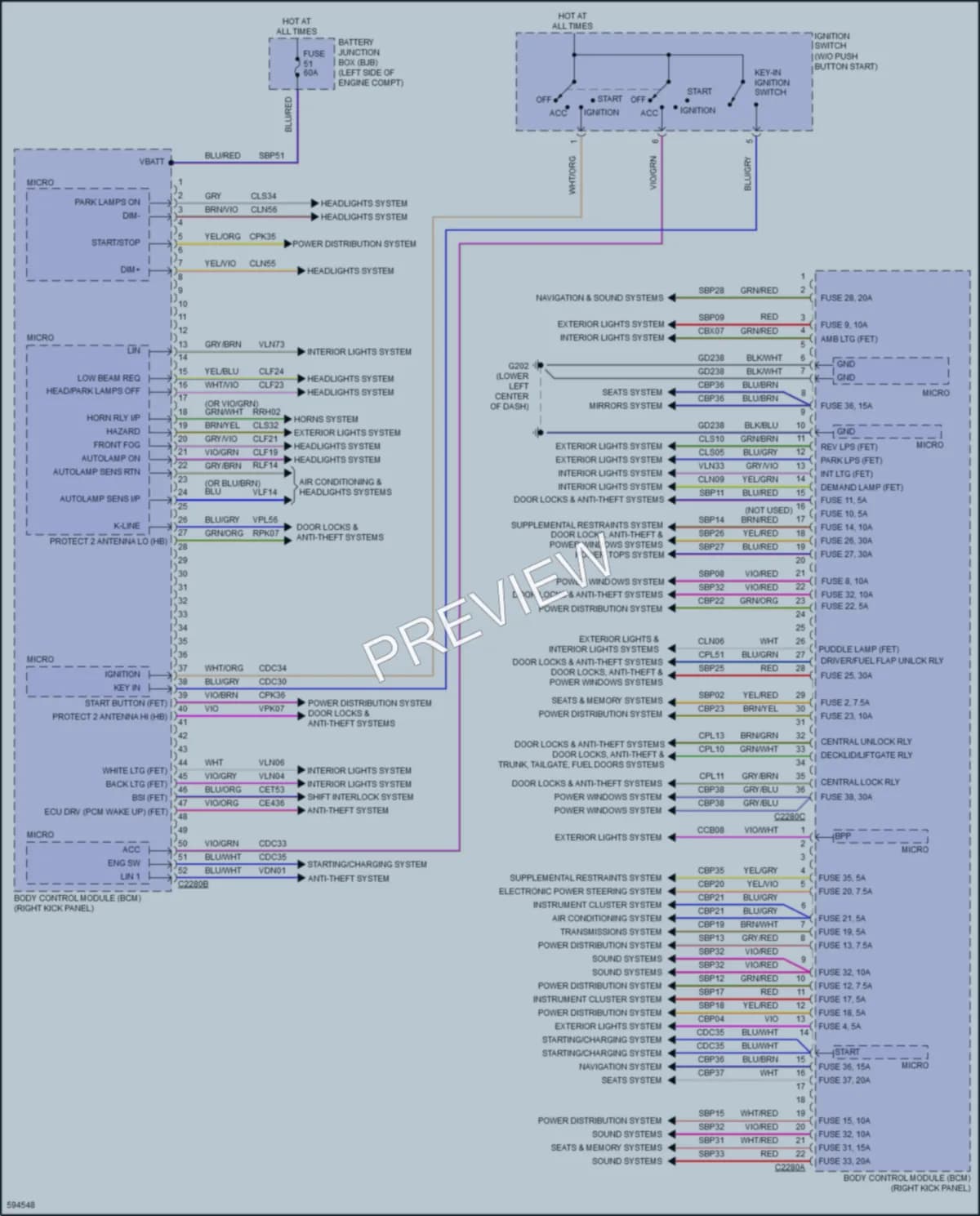 2018 Ford F450SuperDuty Body Control Modules wiring diagram preview