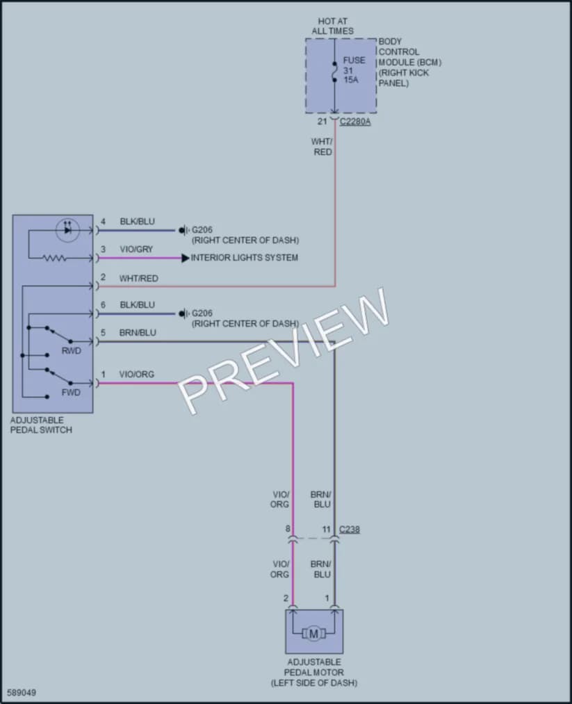 2018 Ford F450SuperDuty Power Seats wiring diagram preview