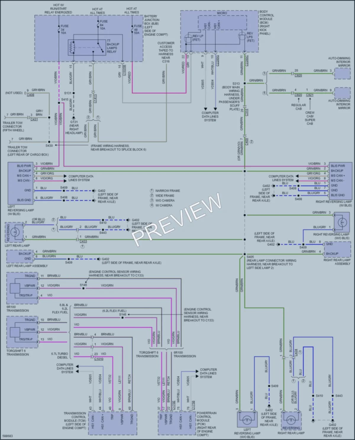 2018 Ford F550ChsCab Exterior Lights wiring diagram preview