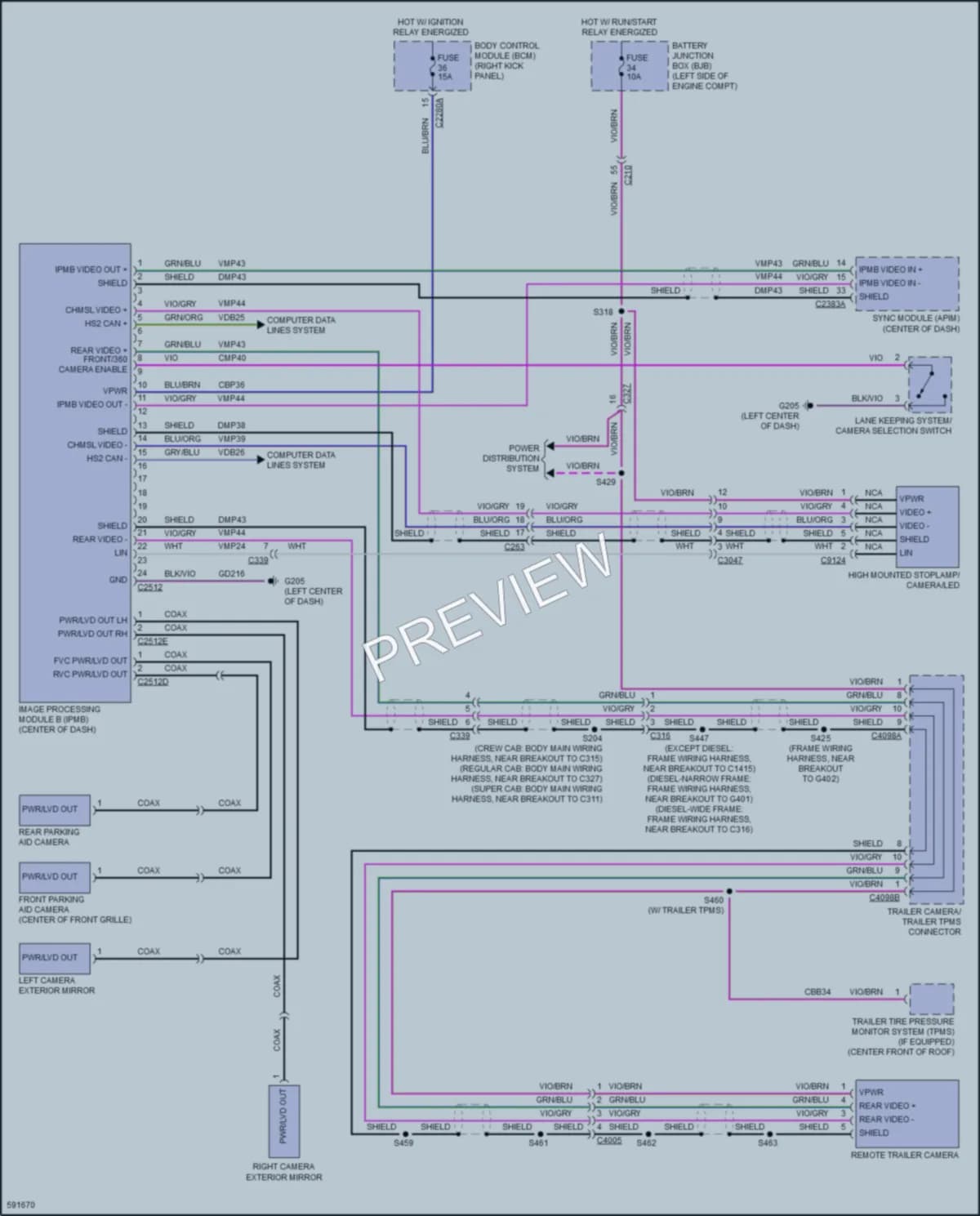2018 Ford F550ChsCab Navigation wiring diagram preview