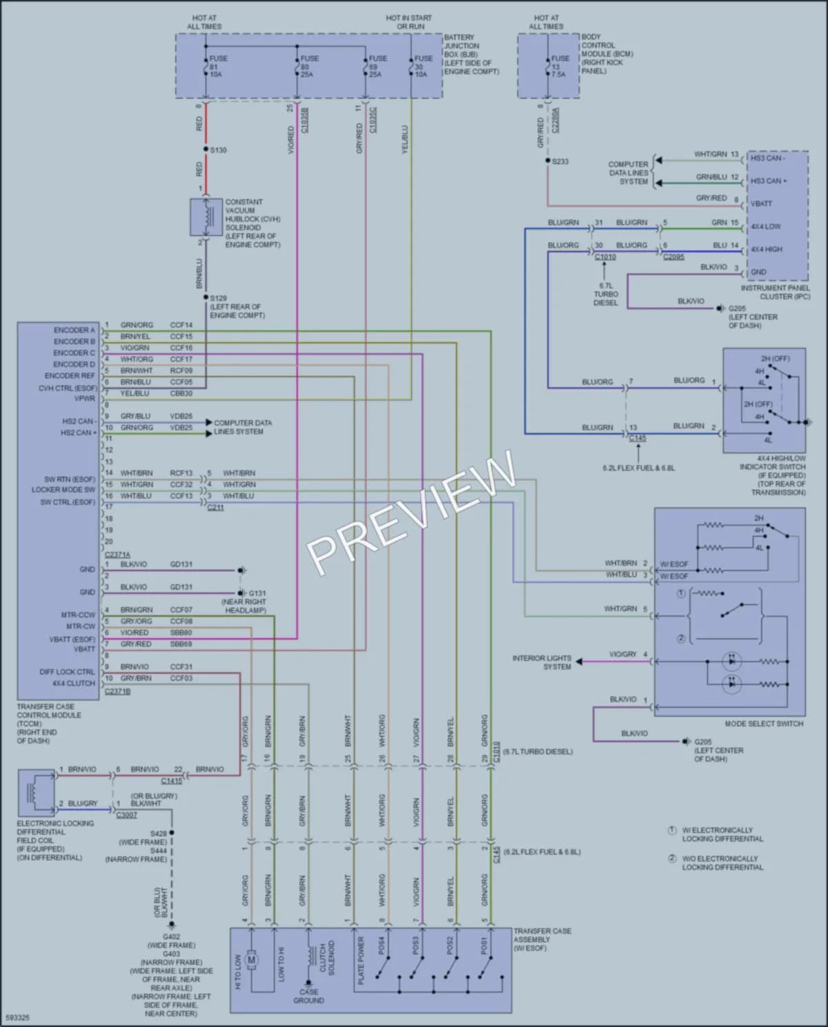 2018 Ford F550ChsCab Transmission wiring diagram preview