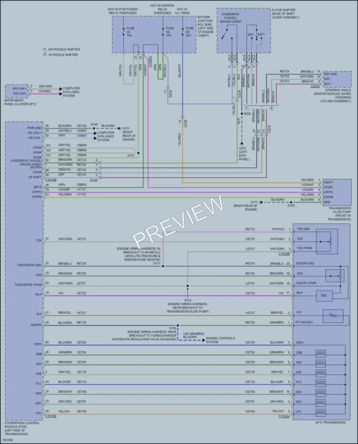 2018 Ford FocusElectric Transmission wiring diagram preview