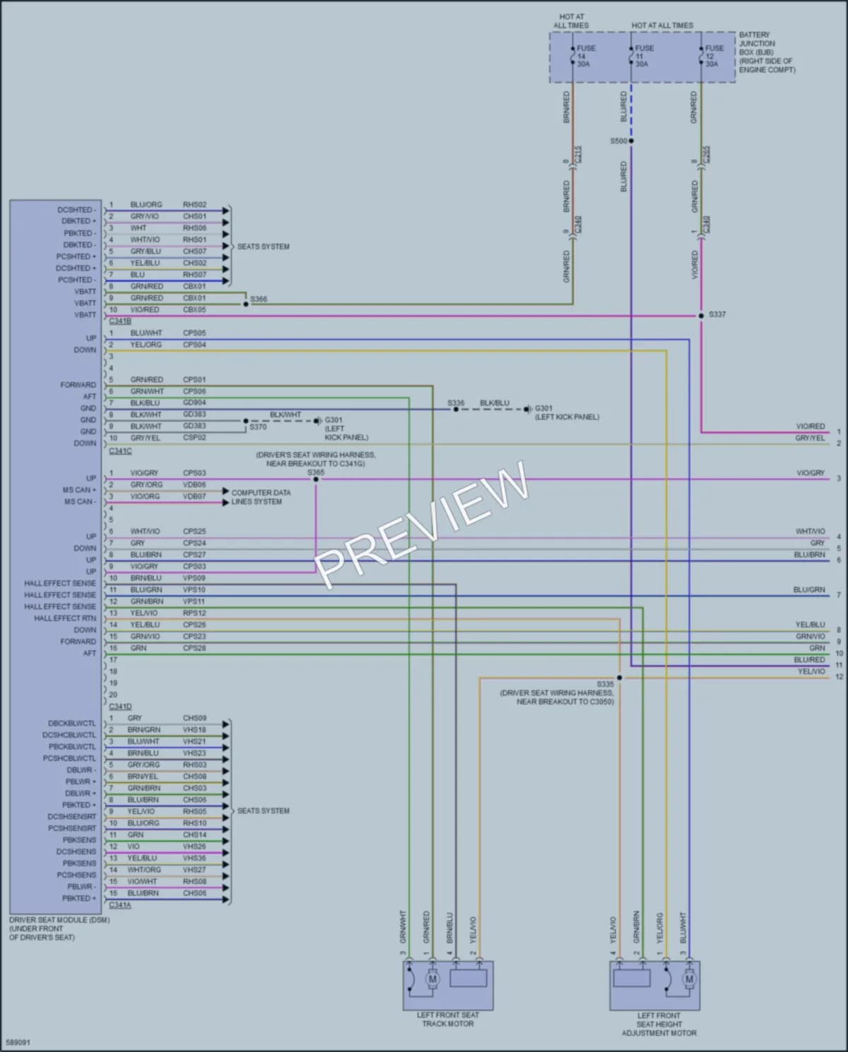 2018 Ford Mustang Memory Systems wiring diagram preview