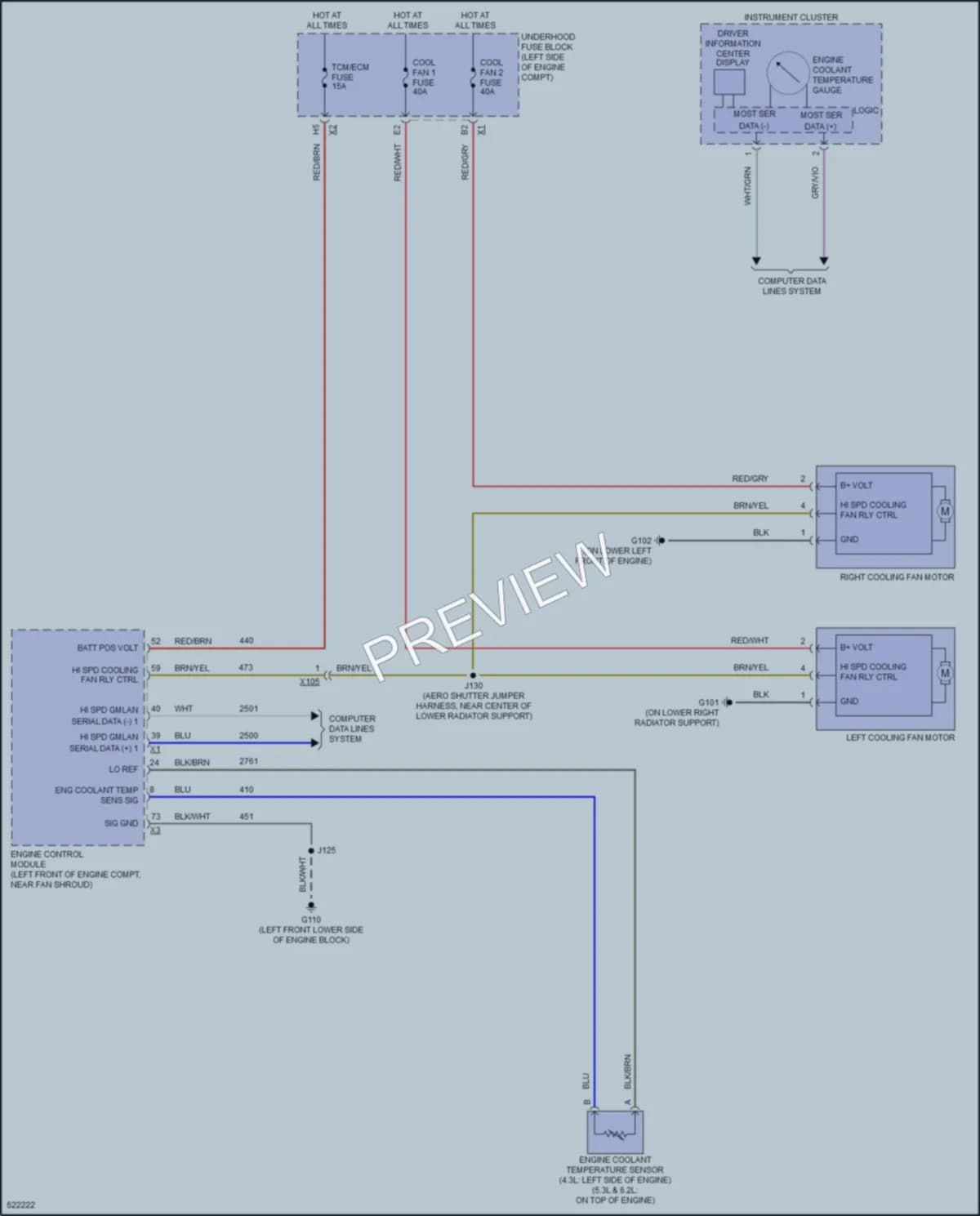 2018 GMC 1500Sierra Cooling Fan wiring diagram preview