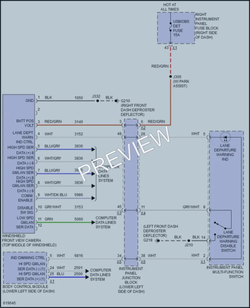 2018 GMC 1500Sierra Navigation wiring diagram preview