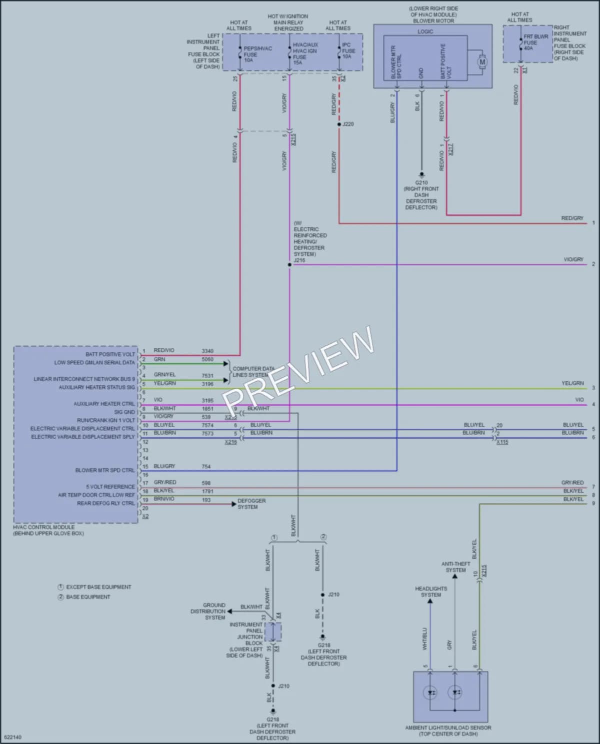 2018 GMC 2500HDSierra Air Conditioning wiring diagram preview