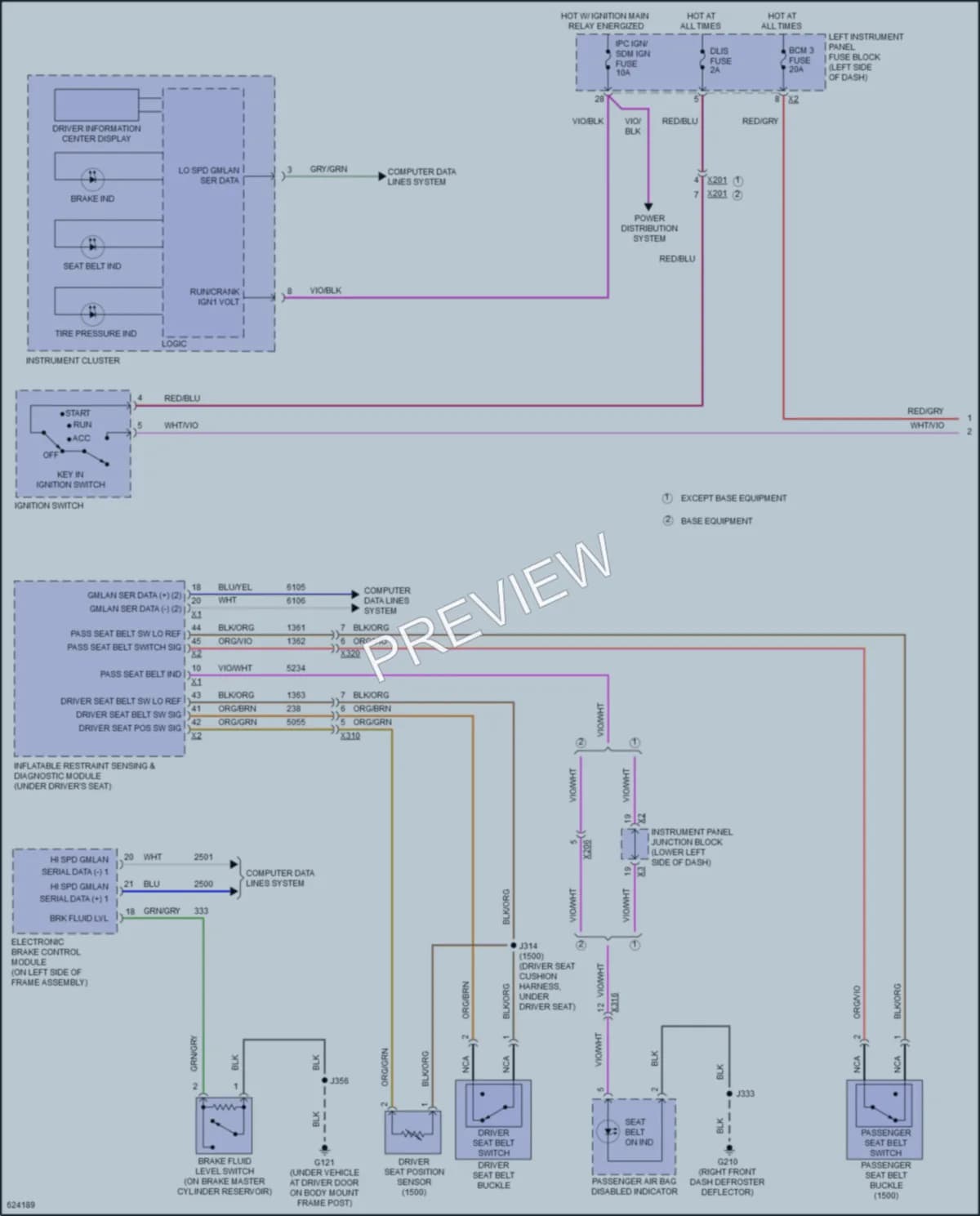 2018 GMC 2500HDSierra Warning Systems wiring diagram preview