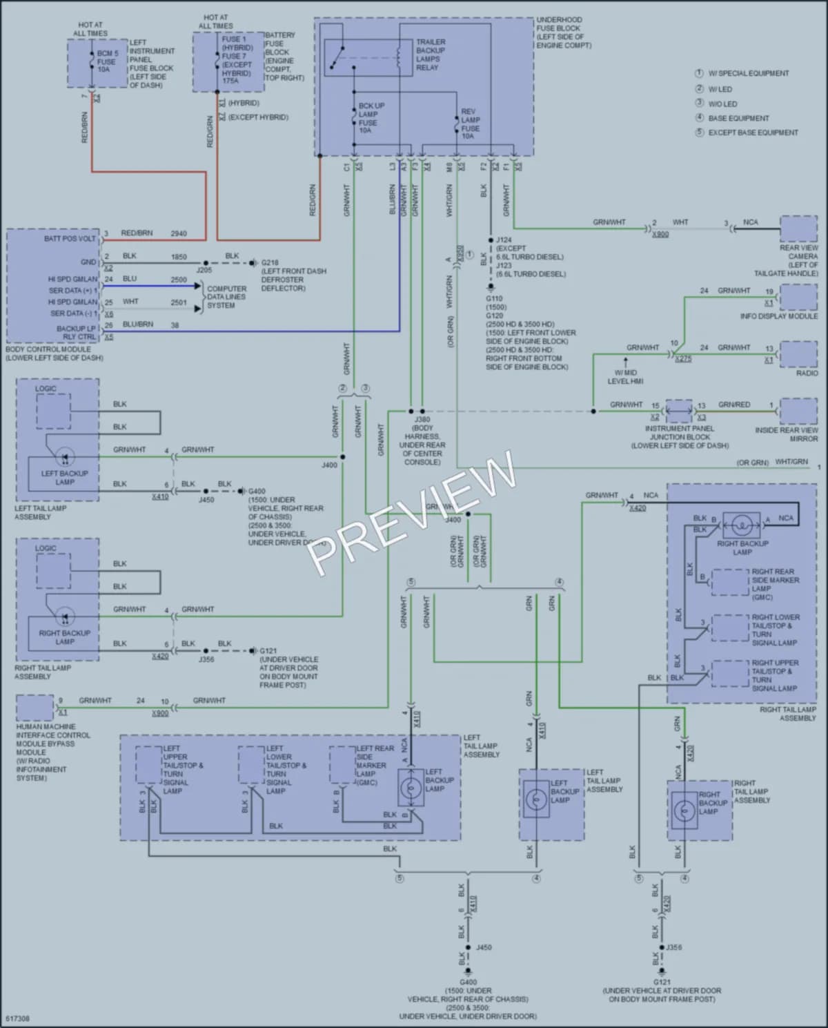 2018 GMC 2500HDSierraDenali Exterior Lights wiring diagram preview