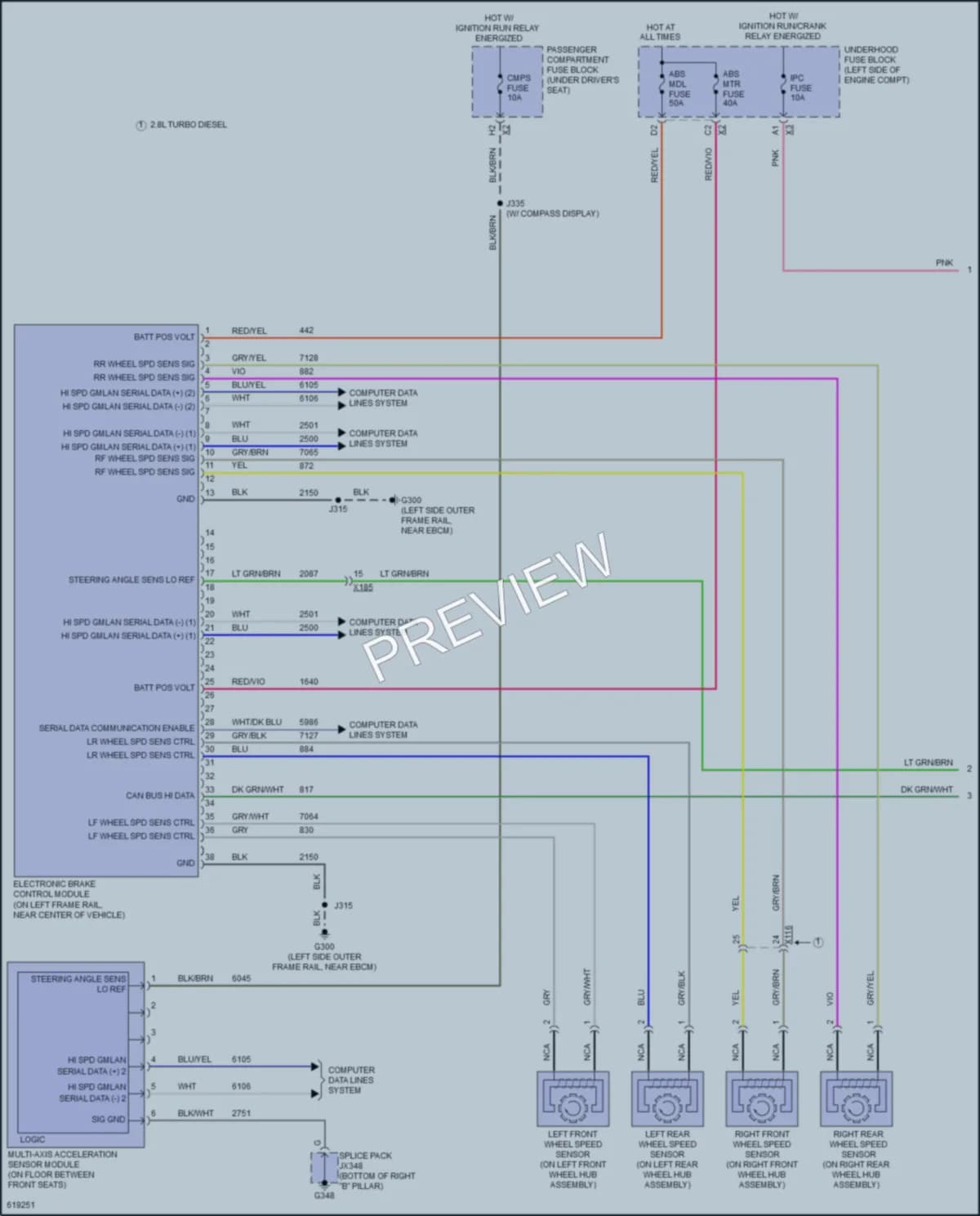 2018 GMC 2500Savana Anti Lock Brakes wiring diagram preview