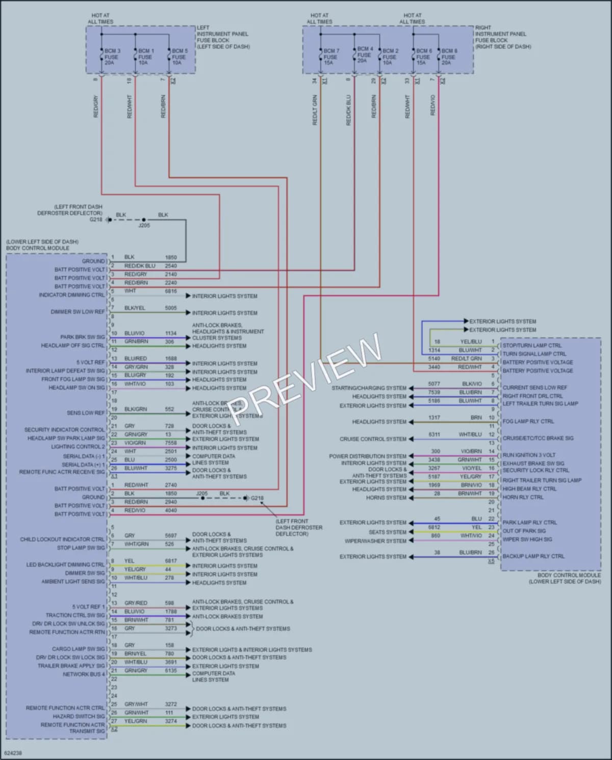 2018 GMC 3500HDSierra Body Control Modules wiring diagram preview